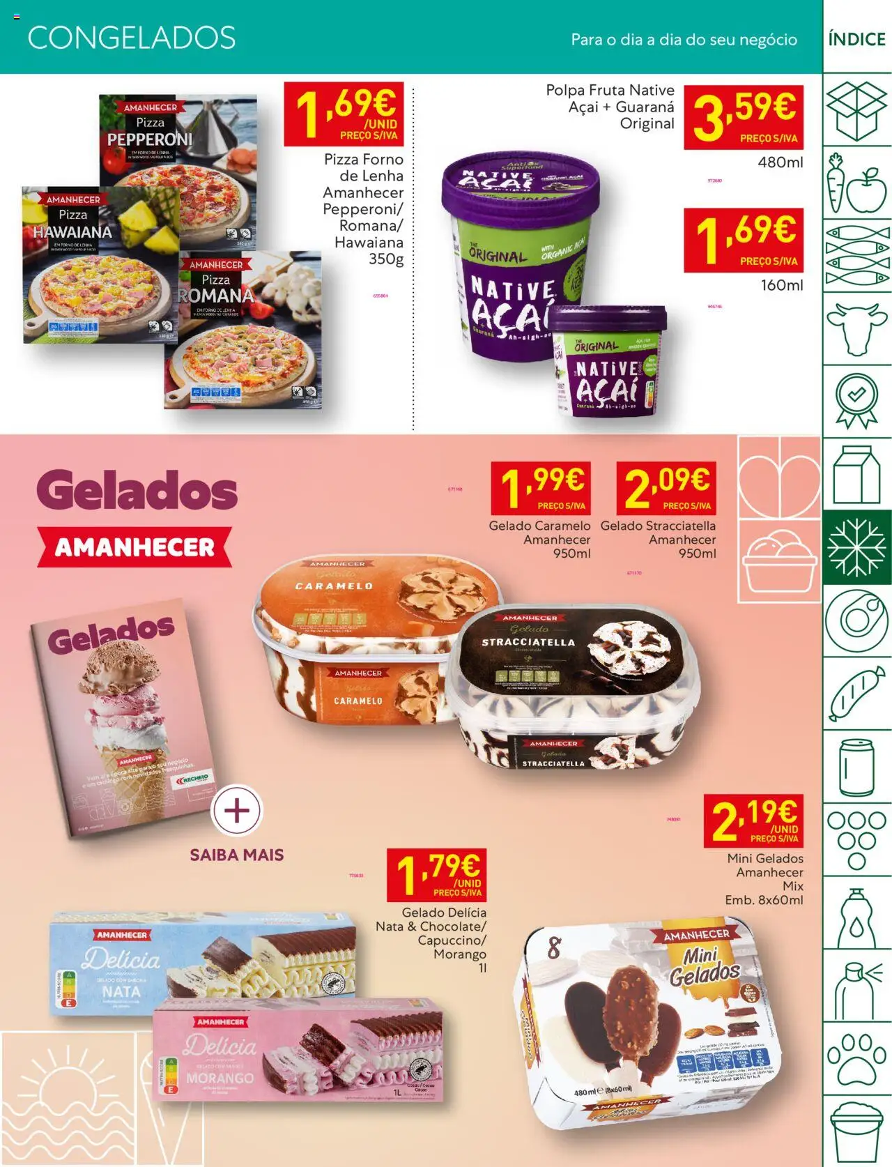 Recheio folheto │ válido de 12.08.2025 | Página: 25 | Produtos: Forno, Açai, Pizza, Nata