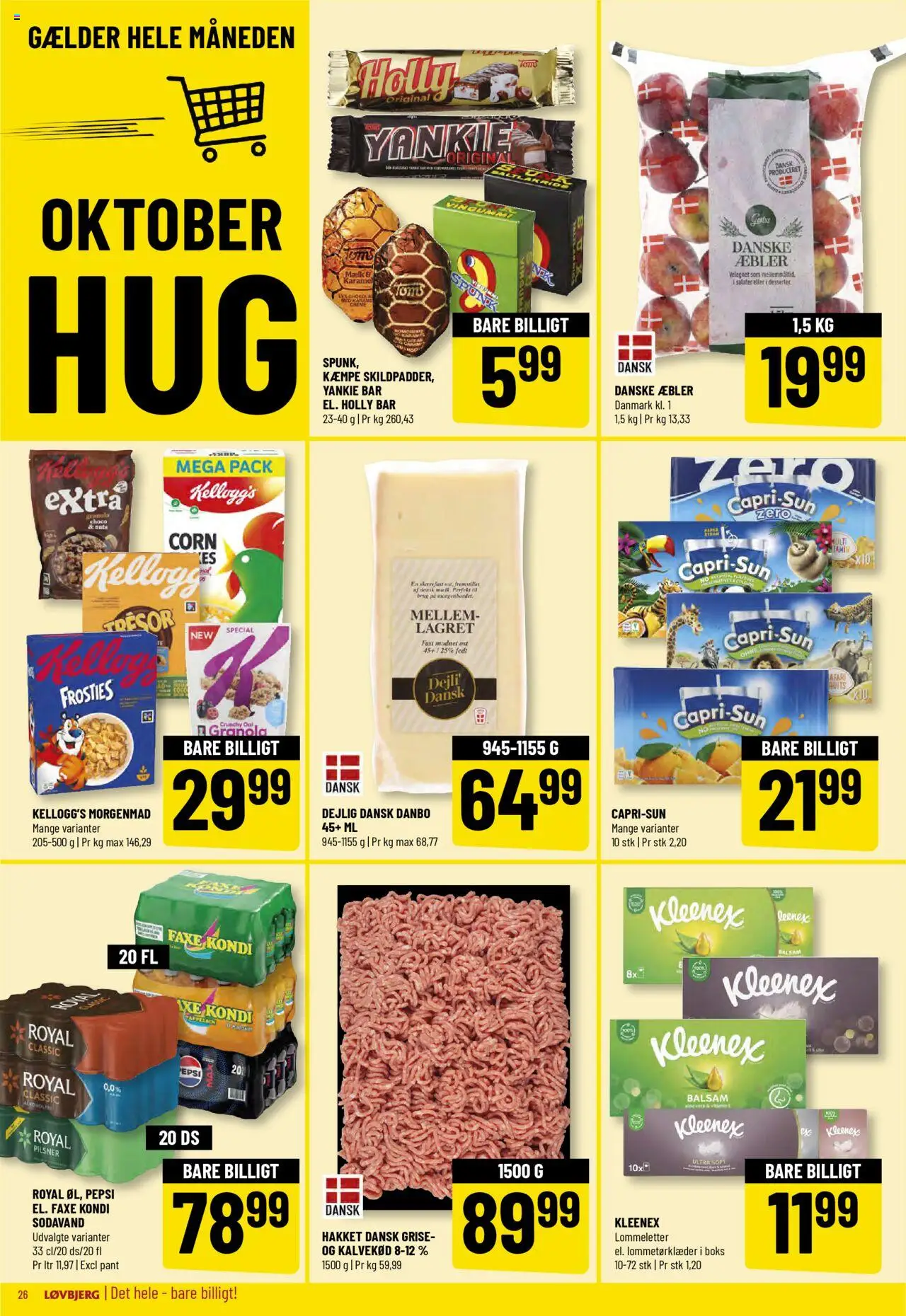 Løvbjerg tilbudsavis – gyldig fra 10.10.2025 | Side: 28 | Produkter: Æbler, Faxe Kondi, Vingummi, Pepsi