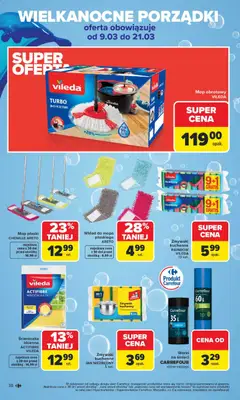 Pogląd oferty "Carrefour gazetka" - ważna od 09.03.2026 | Strona: 40 | Produkty: Mop obrotowy, Vileda