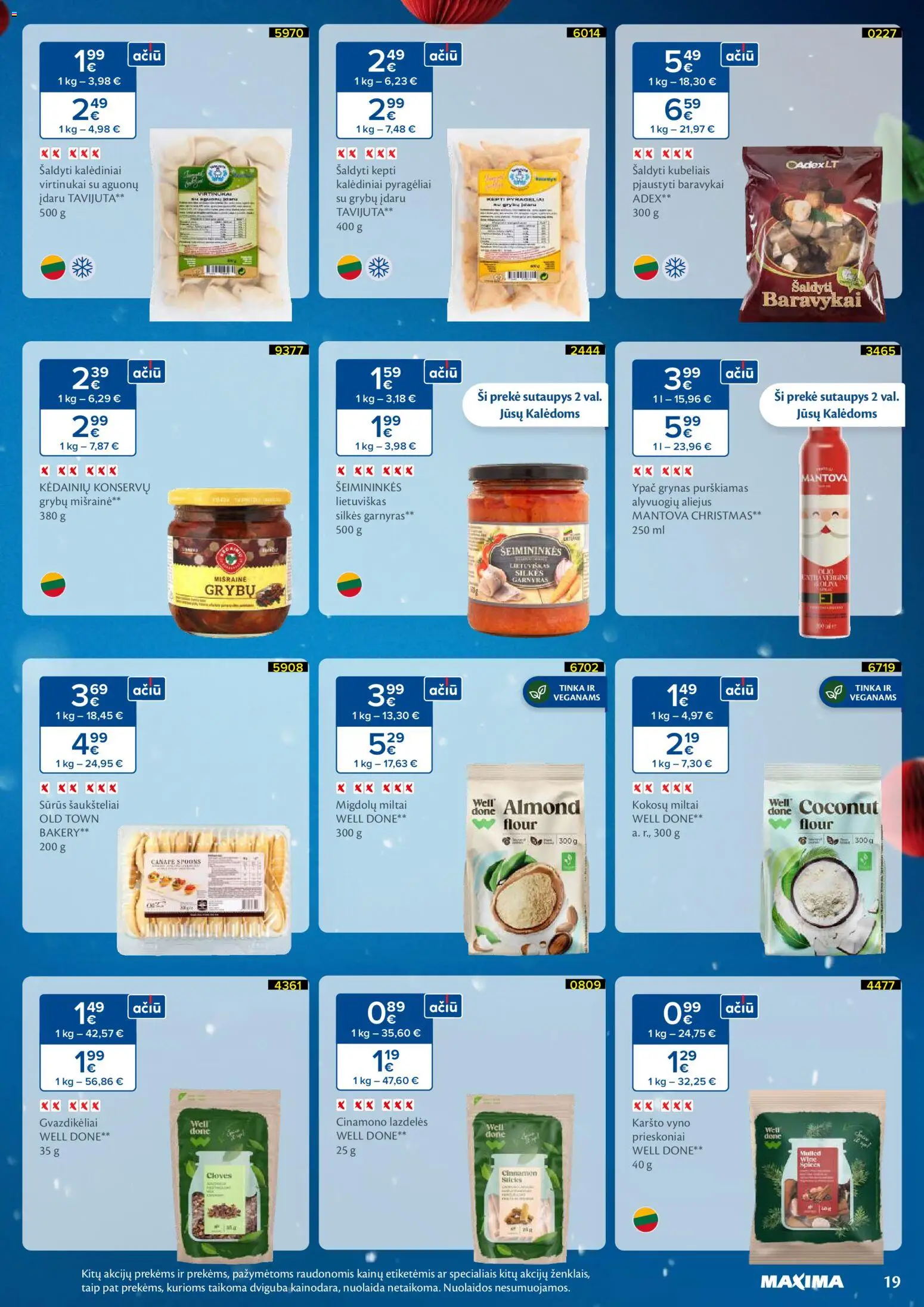 MAXIMA akcijos nuo 04.11.2025 | Puslapis: 19 | Prekių: Aliejus, Miltai, Alyvuogių aliejus, Prieskoniai