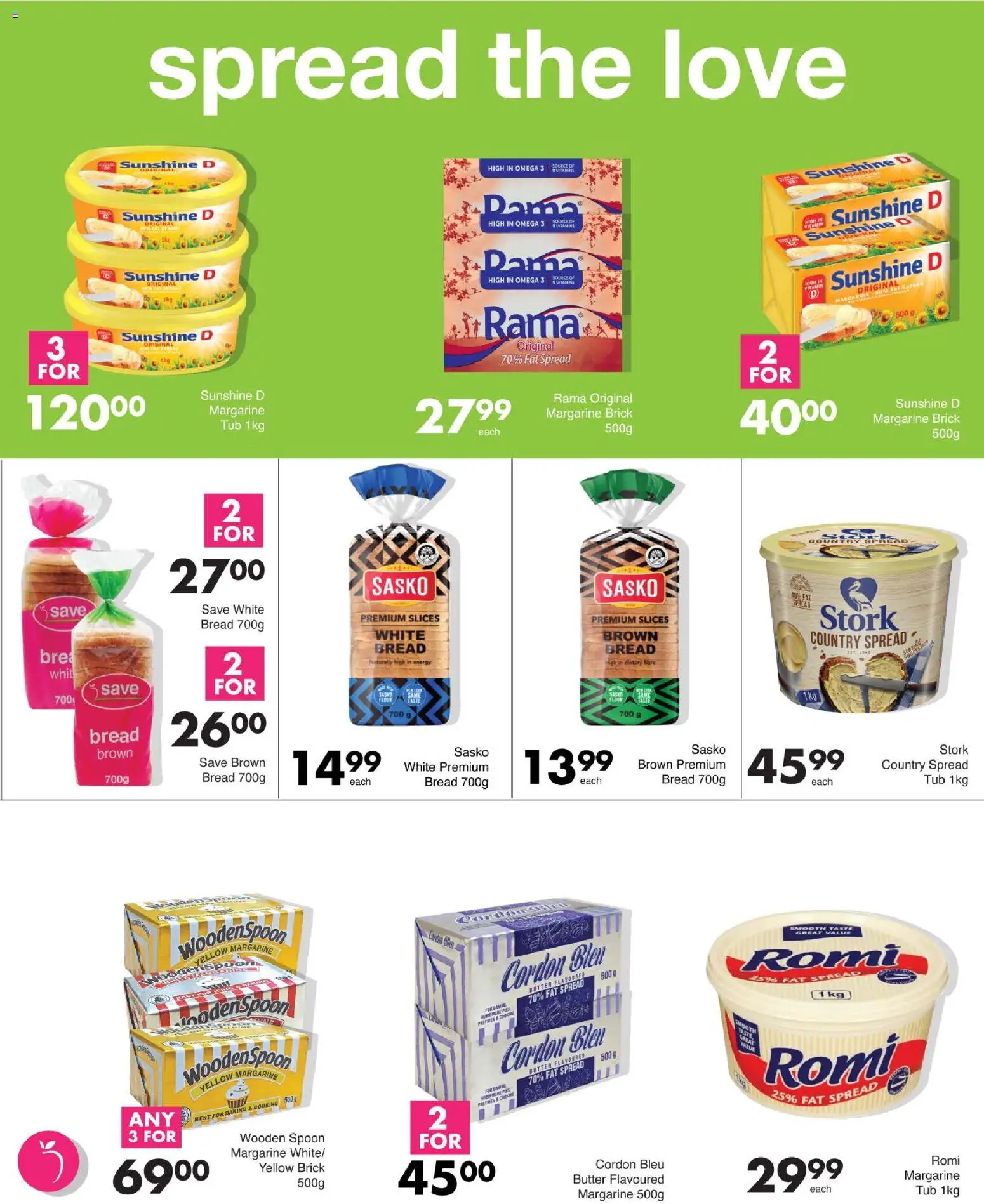 New Save catalogue – valid from 15.04.2026 | Page: 10 | Products: Butter, Bread, Margarine, Fat spread