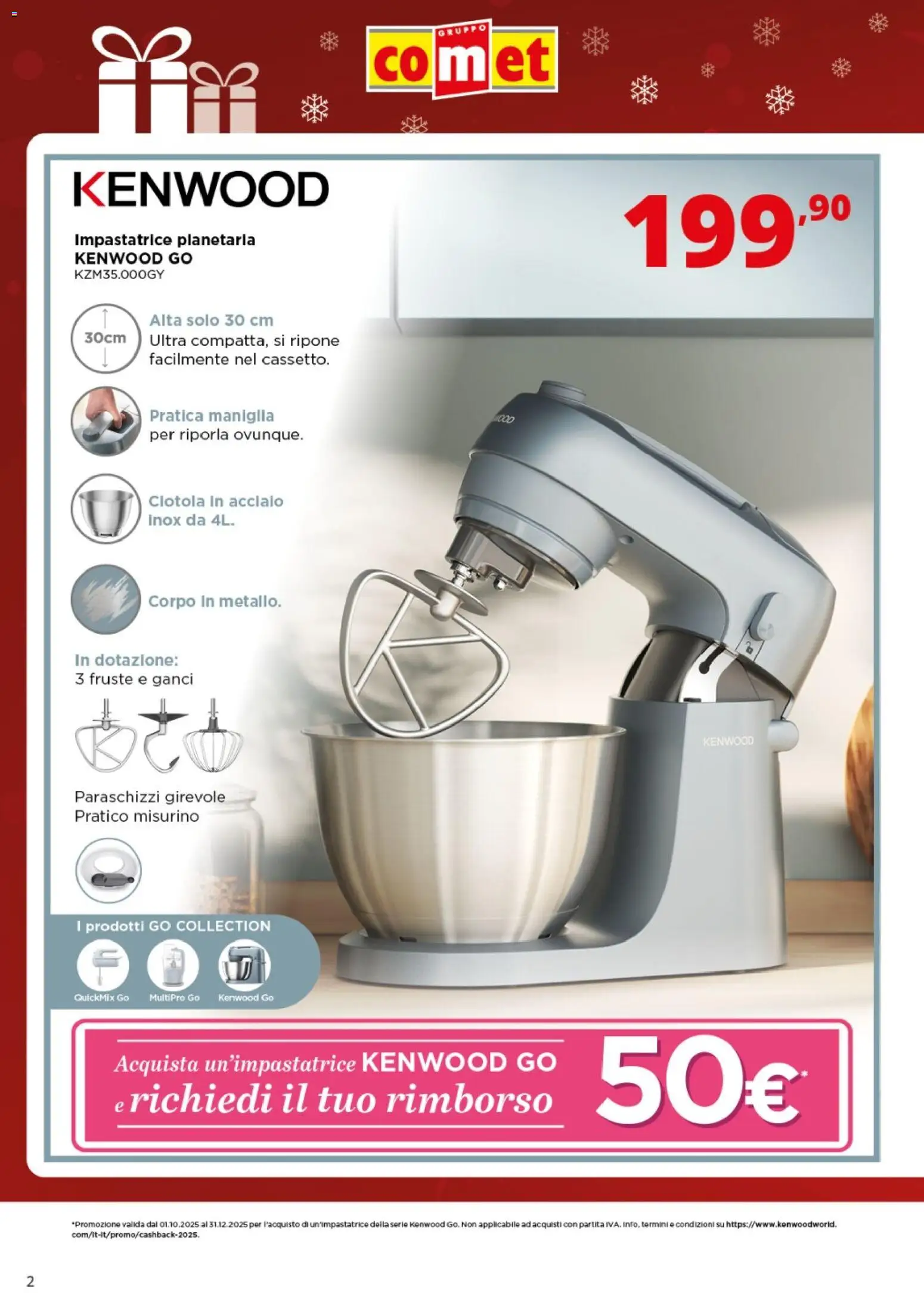Volantino Comet del 19.12.2025 | Pagina: 2 | Prodotti: Impastatrice