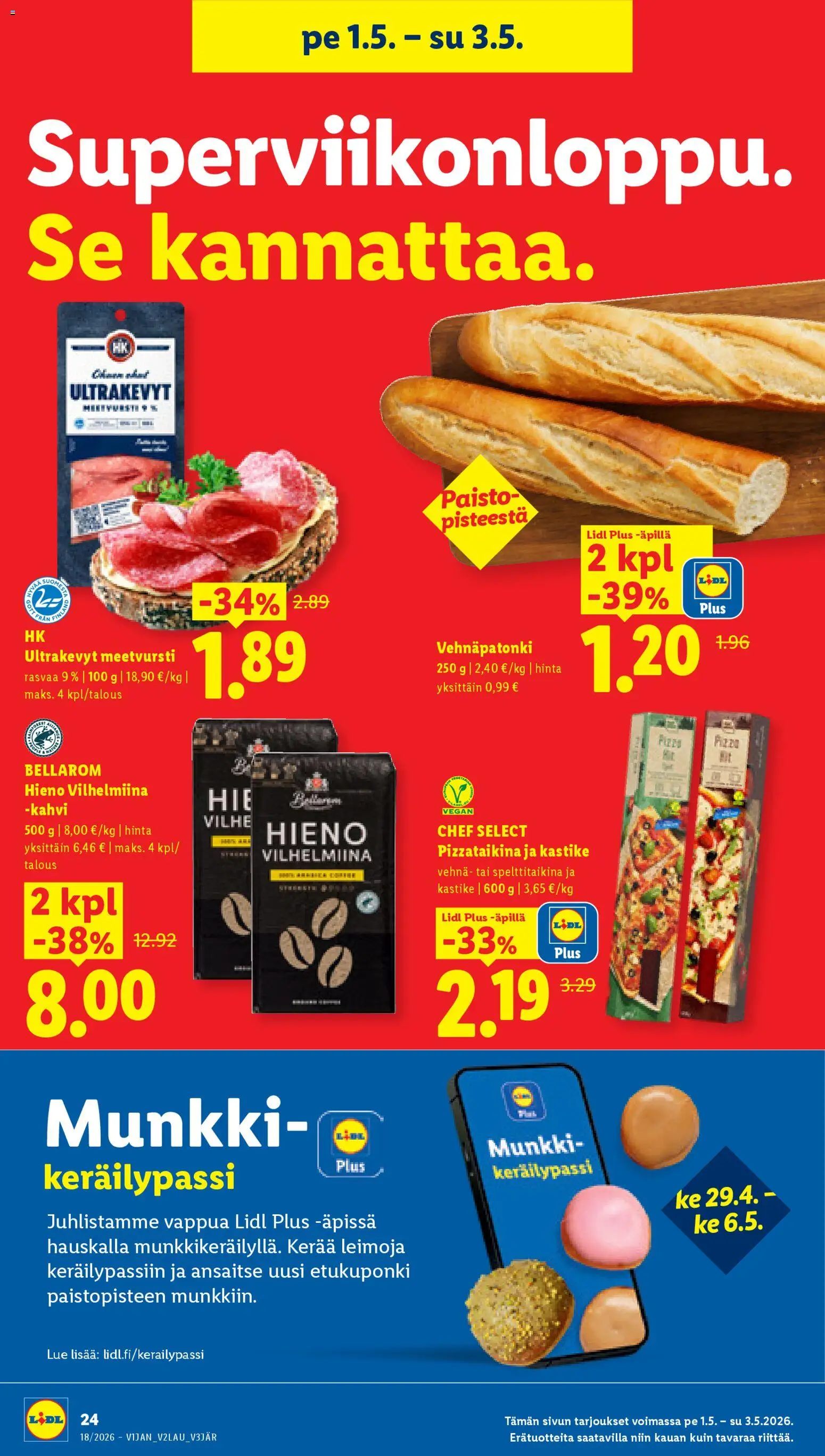 🛍️ Lidl tarjoukset alkaen 29/04/2026 » Katso huipputarjoukset ja säästä jo tänään! 💰 | Suomi