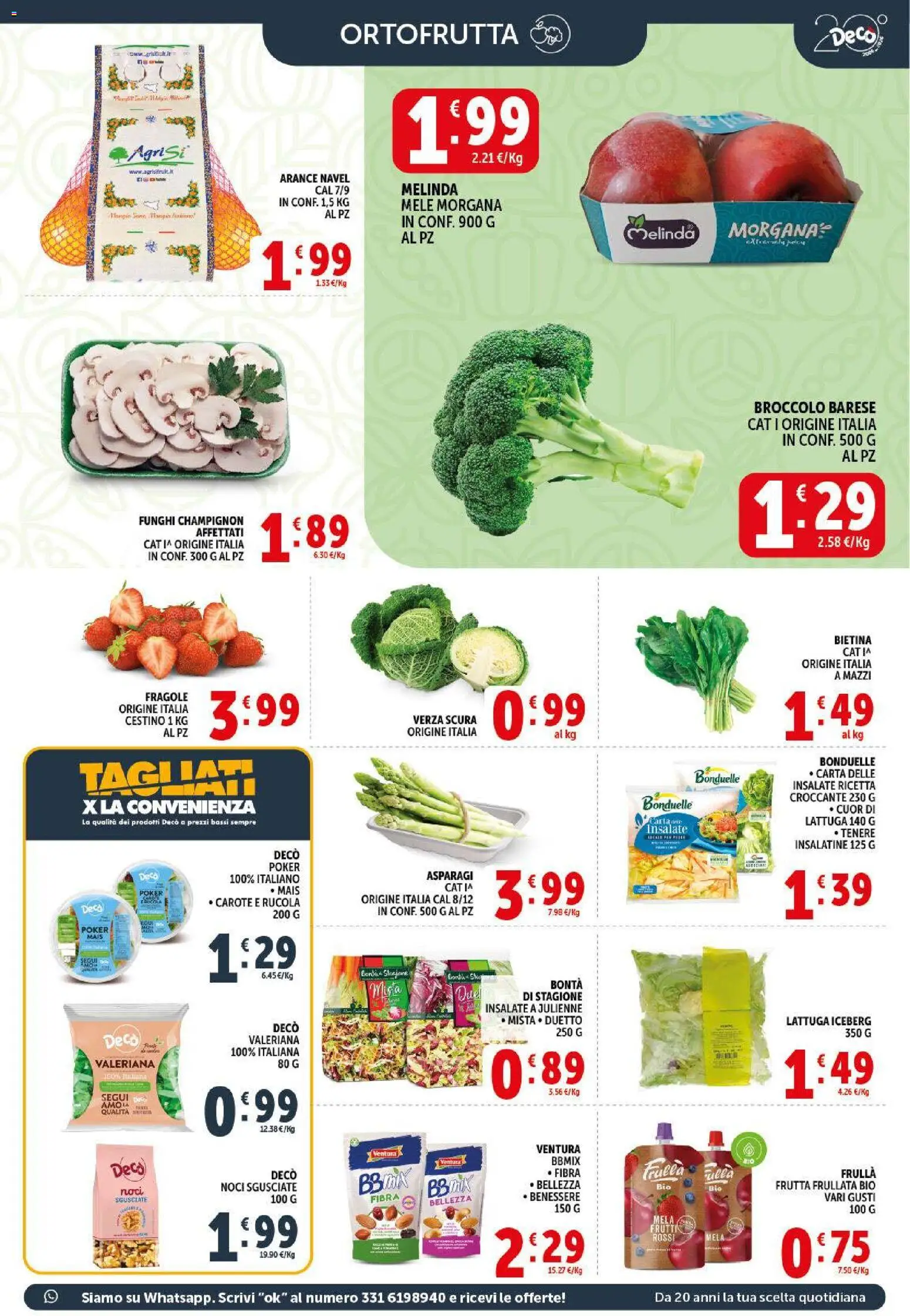 Volantino Decò del 13.04.2026 | Pagina: 7 | Prodotti: Arance, Fragole, Carote, Asparagi
