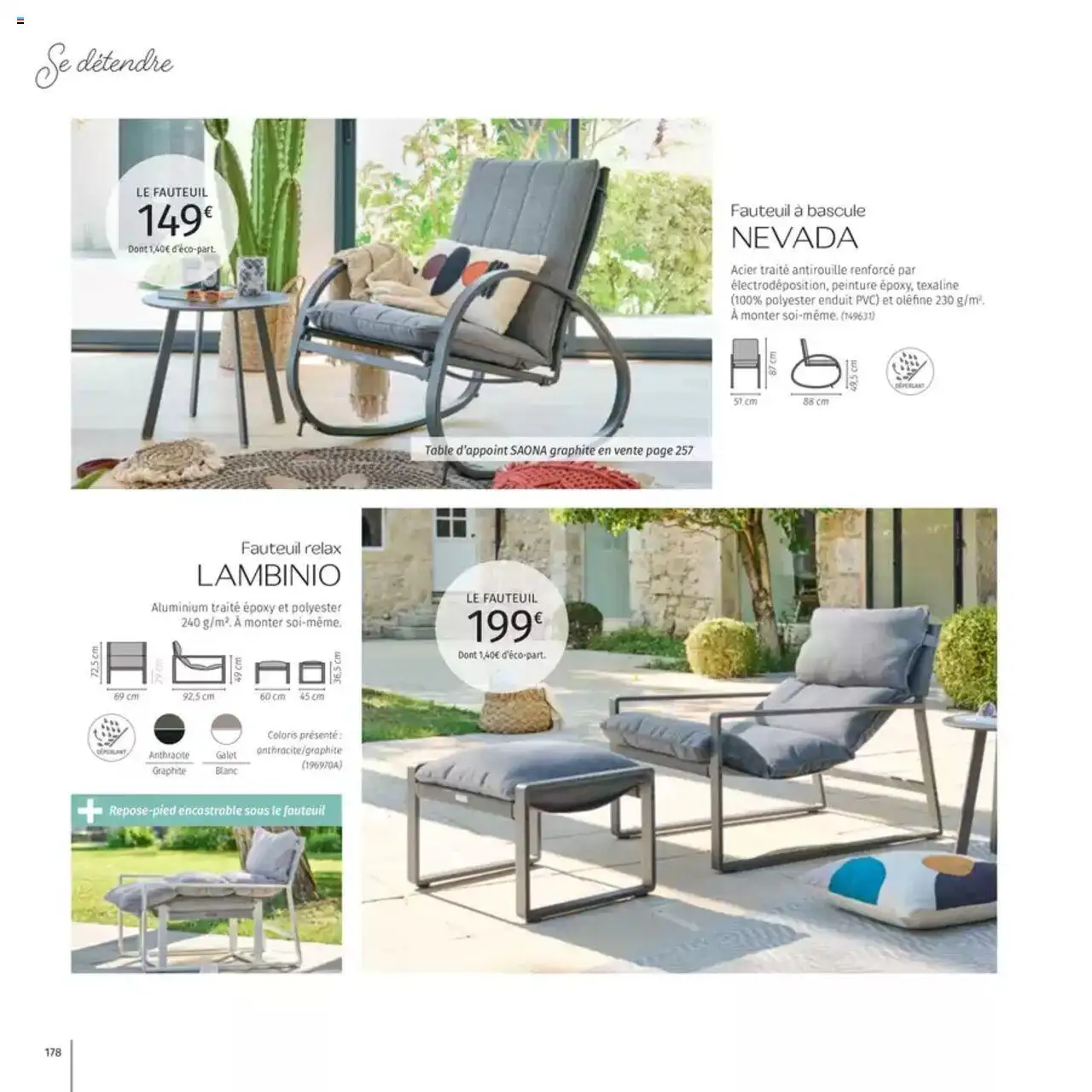  | Page: 178 | Produits: Fauteuil, Table