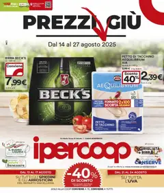 Anteprima del volantino Ipercoop Casale Monferrato catalogo valido a partire dal 14.08.2025