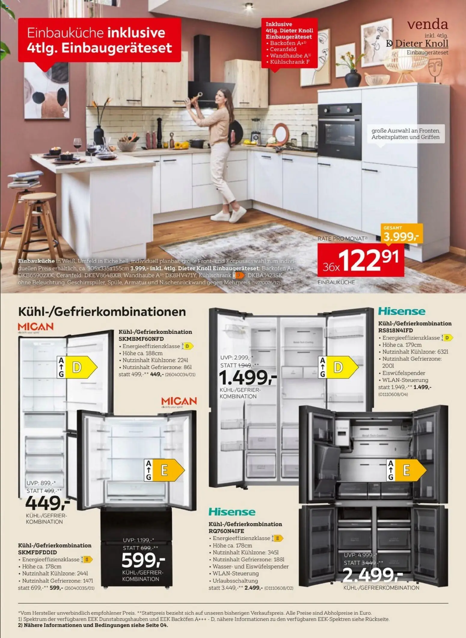 XXXLutz Einbaunküchen gültig ab 29.12.2025 | Seite: 6 | Produkte: Wasser, Kühlschrank