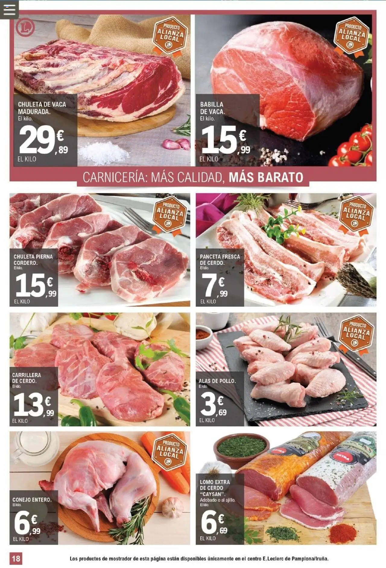 E.Leclerc folleto │ válido desde el 13.08.2025 | Página: 18 | Productos: Ηλεκτρικός φούρνος, Cerdo, Φίλτρο καφέ