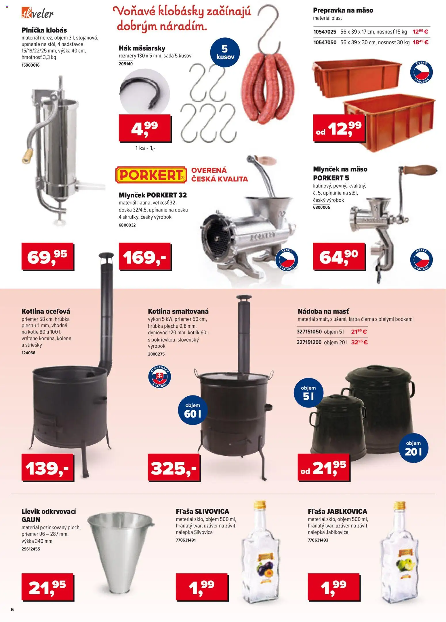 Nové Kinekus akcie – leták je platný od 01.11.2025 | Strana: 6 | Produkty: Slivovica, Mlynček