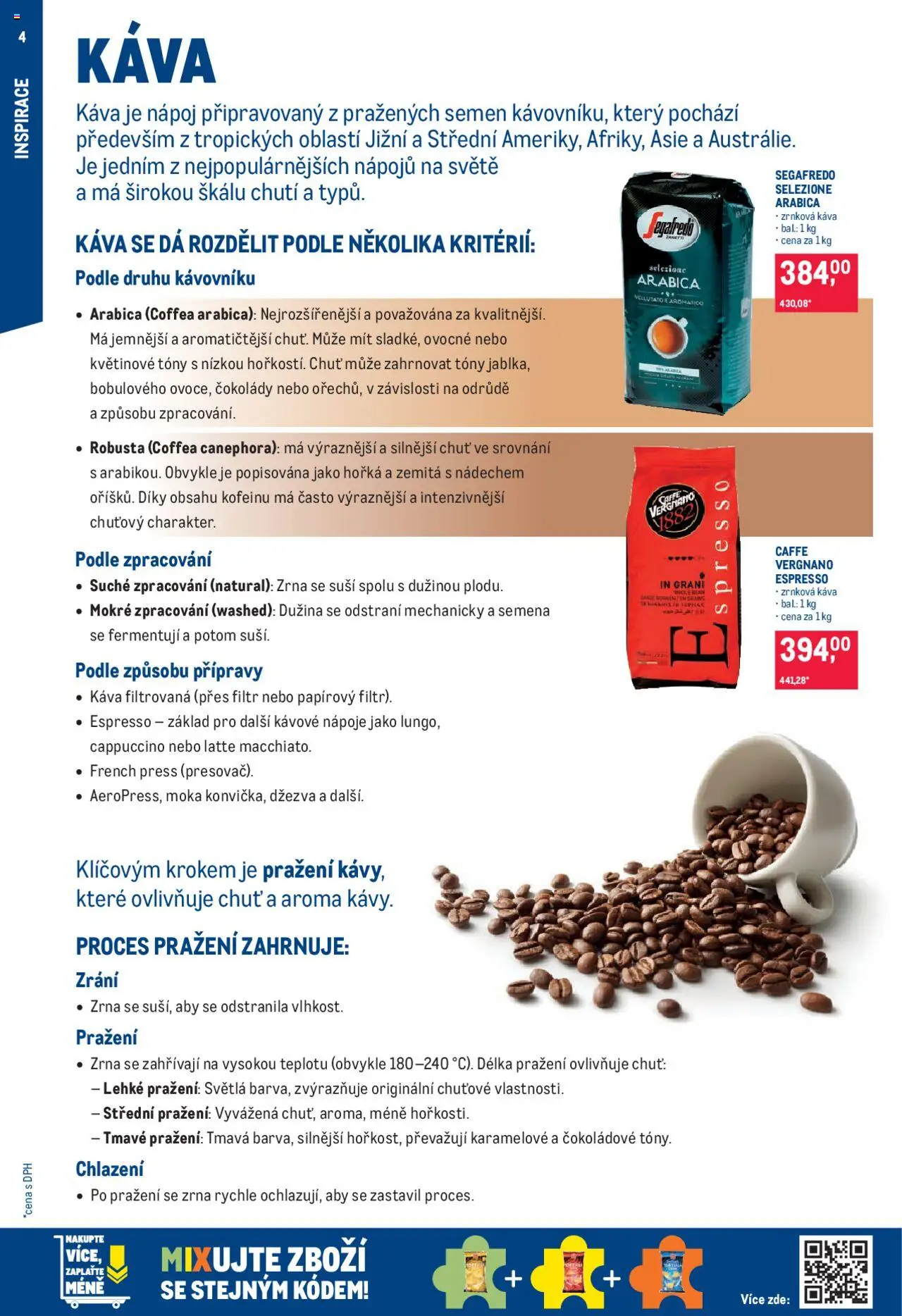 Makro leták - Pro milovníky jídla od 10.09.2025 | Strana: 4 | Produkty: French press, Semena, Segafredo, Cappuccino