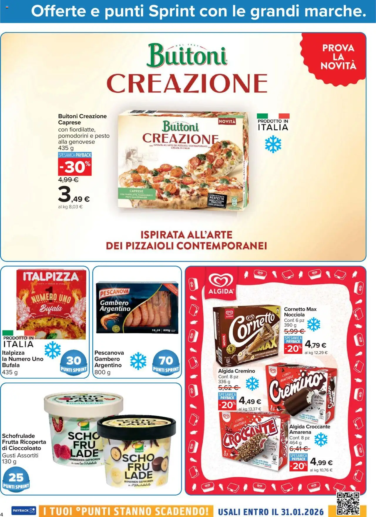 Volantino Carrefour del 20.10.2025 | Pagina: 4 | Prodotti: Pomodorini, Cioccolato, Nocciole, Pesto