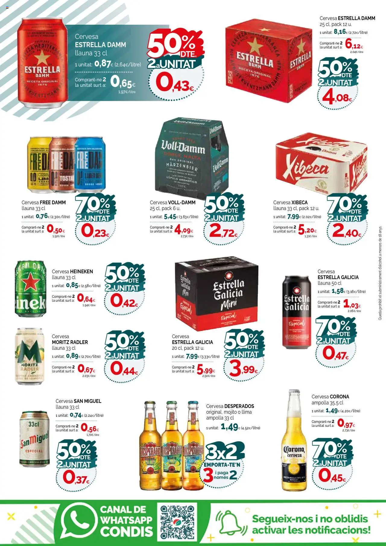 Condis folleto life │ válido desde el 01.10.2025 | Página: 20 | Productos: Cerveza, Παρμεζάνα, Σπανάκι