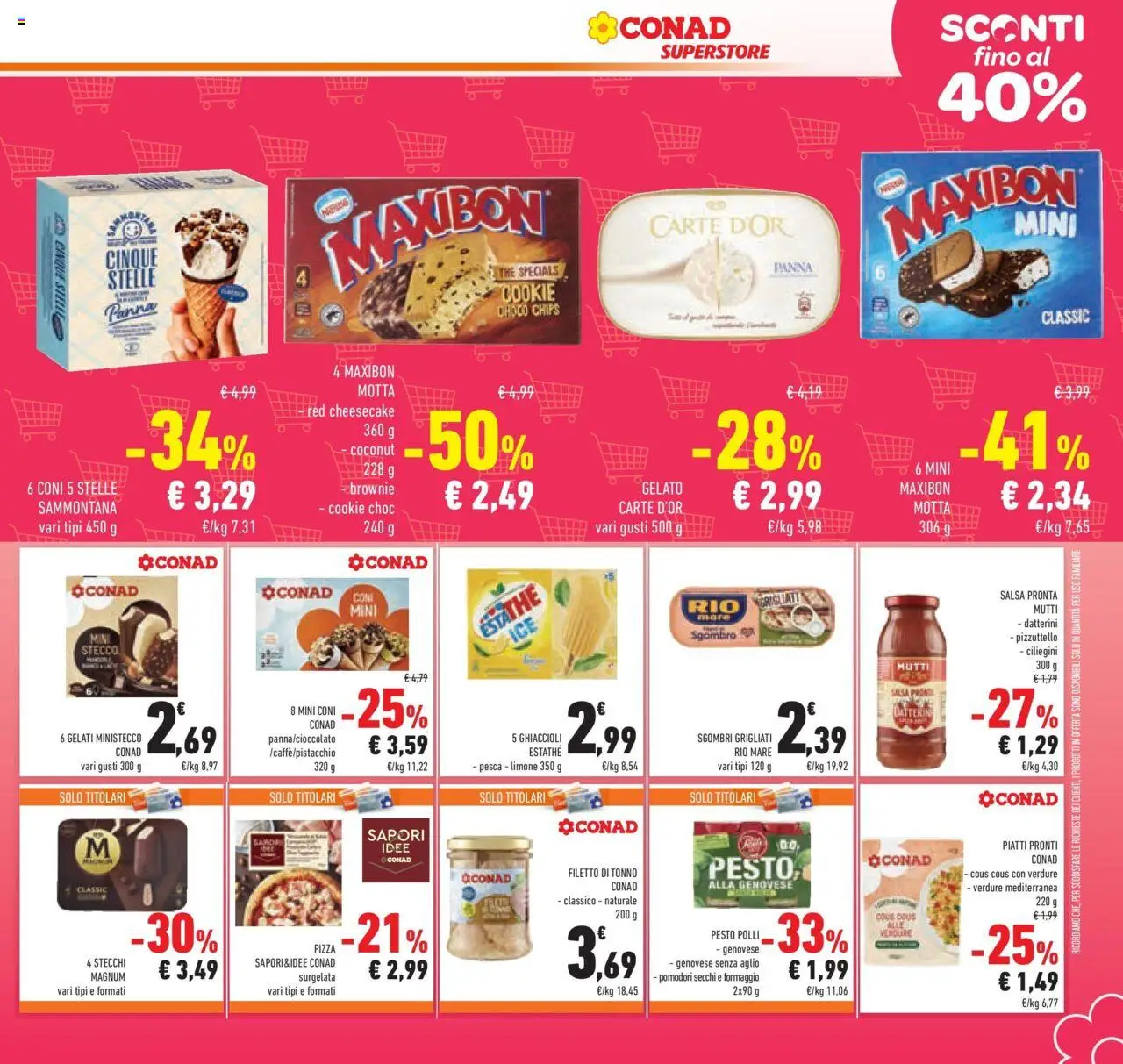 Volantino Conad del 15.07.2025 | Pagina: 17 | Prodotti: Ghiaccioli, Verdure, Aglio, Cous cous