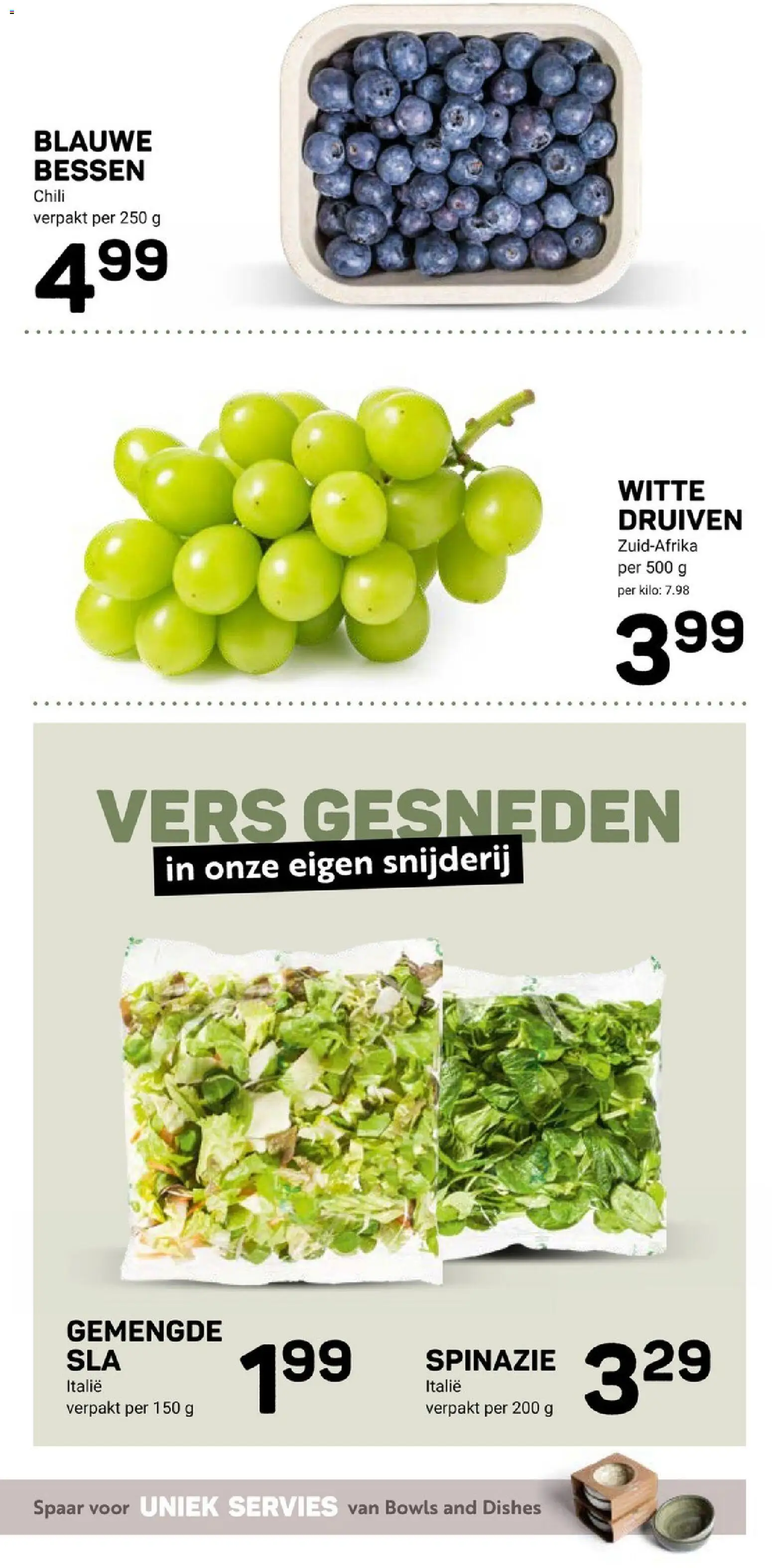 {H1} | Pagina: 15 | Producten: Spinazie, Servies, Druiven