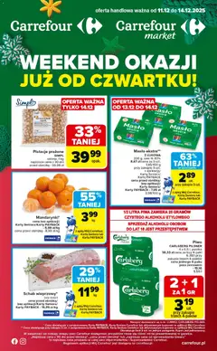 Pogląd oferty "Carrefour Gazetka - Weekend okazji już od czwartku" - ważna od 11.12.2025