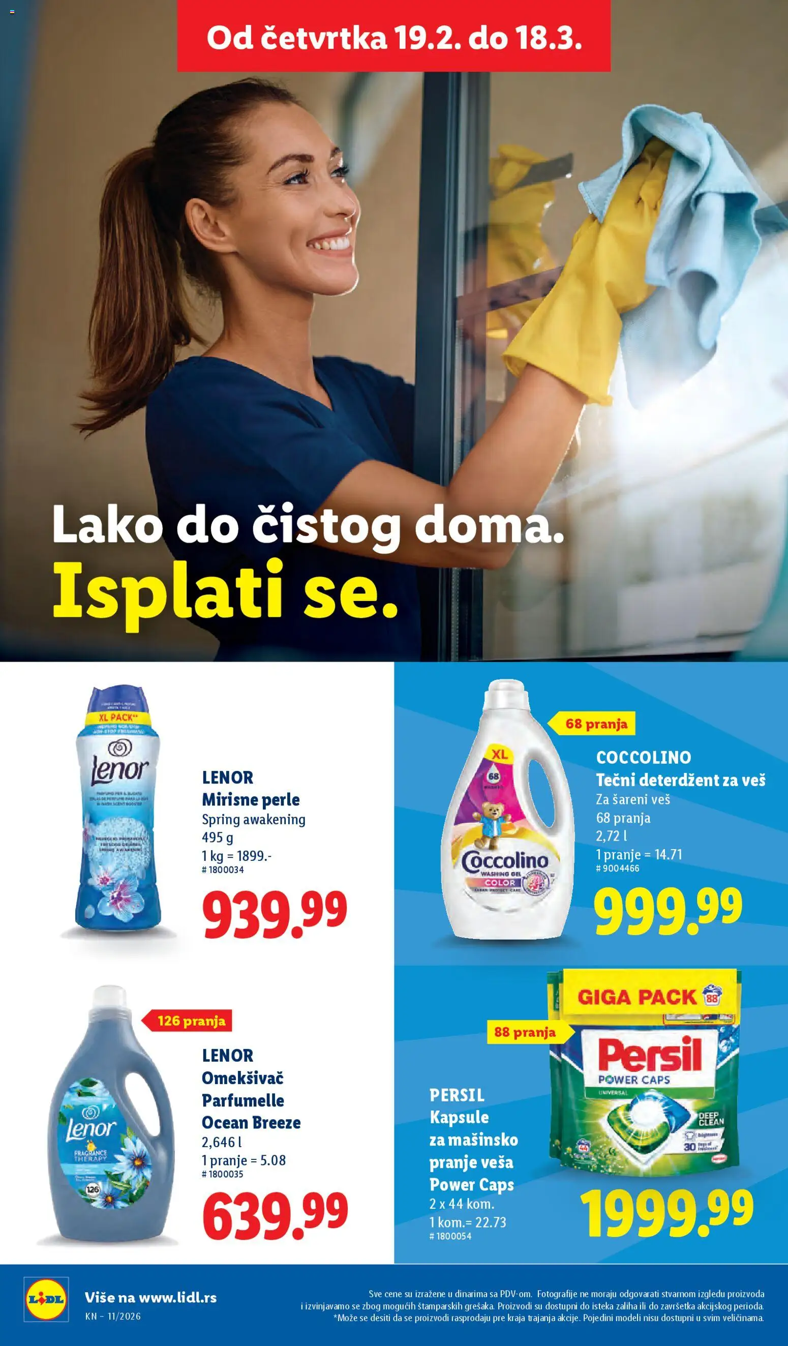 Lidl katalog - važi od 12.03.2026 | Strana: 40 | Proizvode: Tečni deterdžent, Lenor, Coccolino, Persil