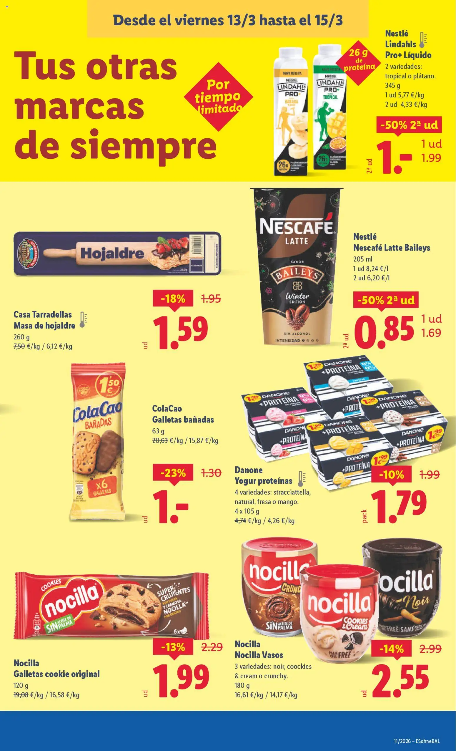 Lidl folleto │ válido desde el 09.03.2026 | Página: 47 | Productos: Yogur, Chocolate, Vasos, Té