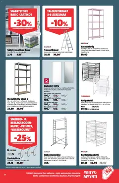 Bauhaus-mainoslehti voimassa 17.03.2026 alkaen | Sivu: 21 | Tuotteet: Varastohylly, Peili