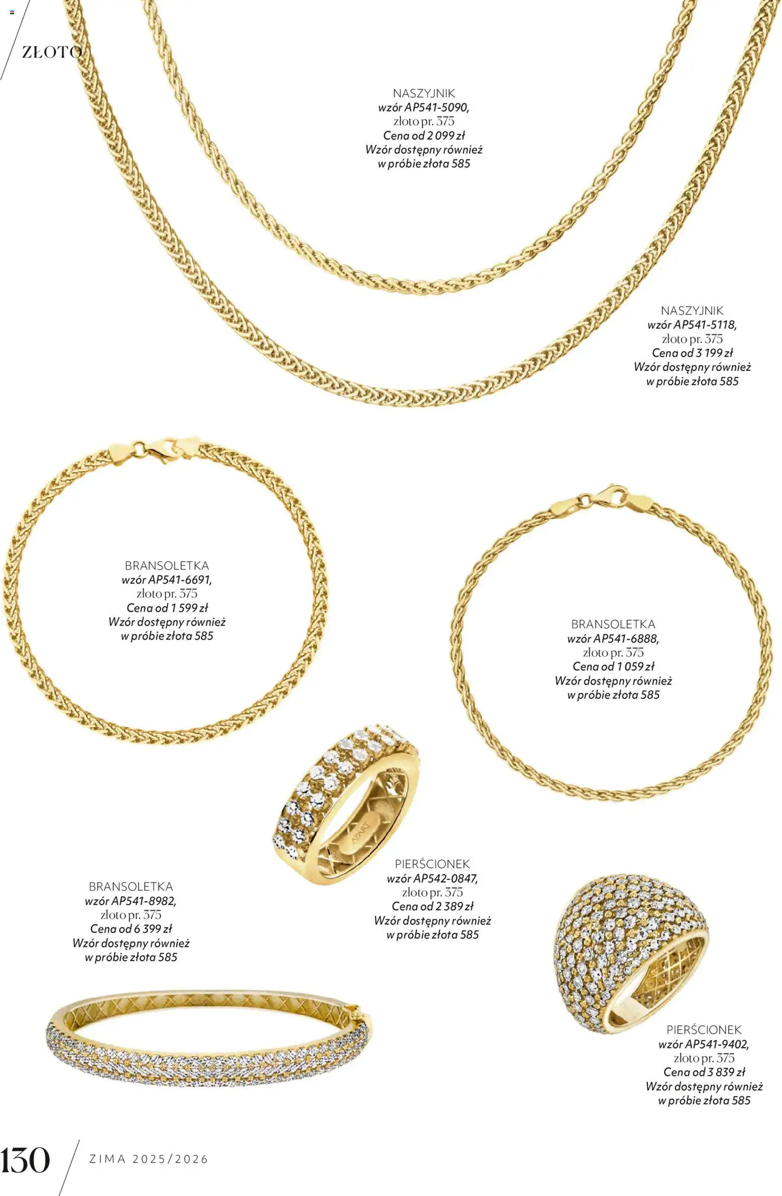 Apart promocje od 04.11.2025 | Strona: 132 | Produkty: Naszyjnik, Bransoletka, Pierścionek