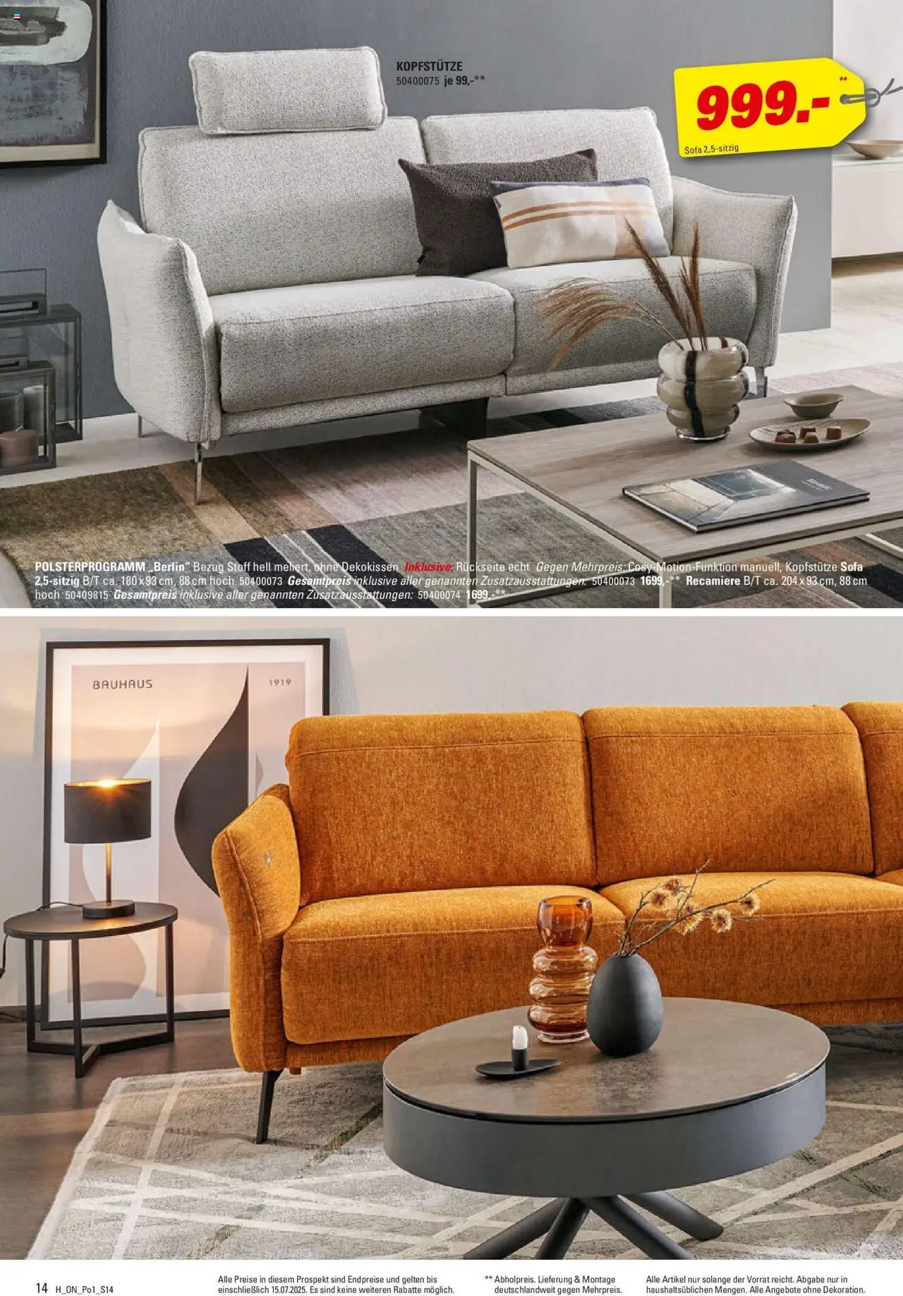 Höffner - Polster Spezial - gültig ab dem 03.06.2025 | Seite: 14 | Produkte: Sofa
