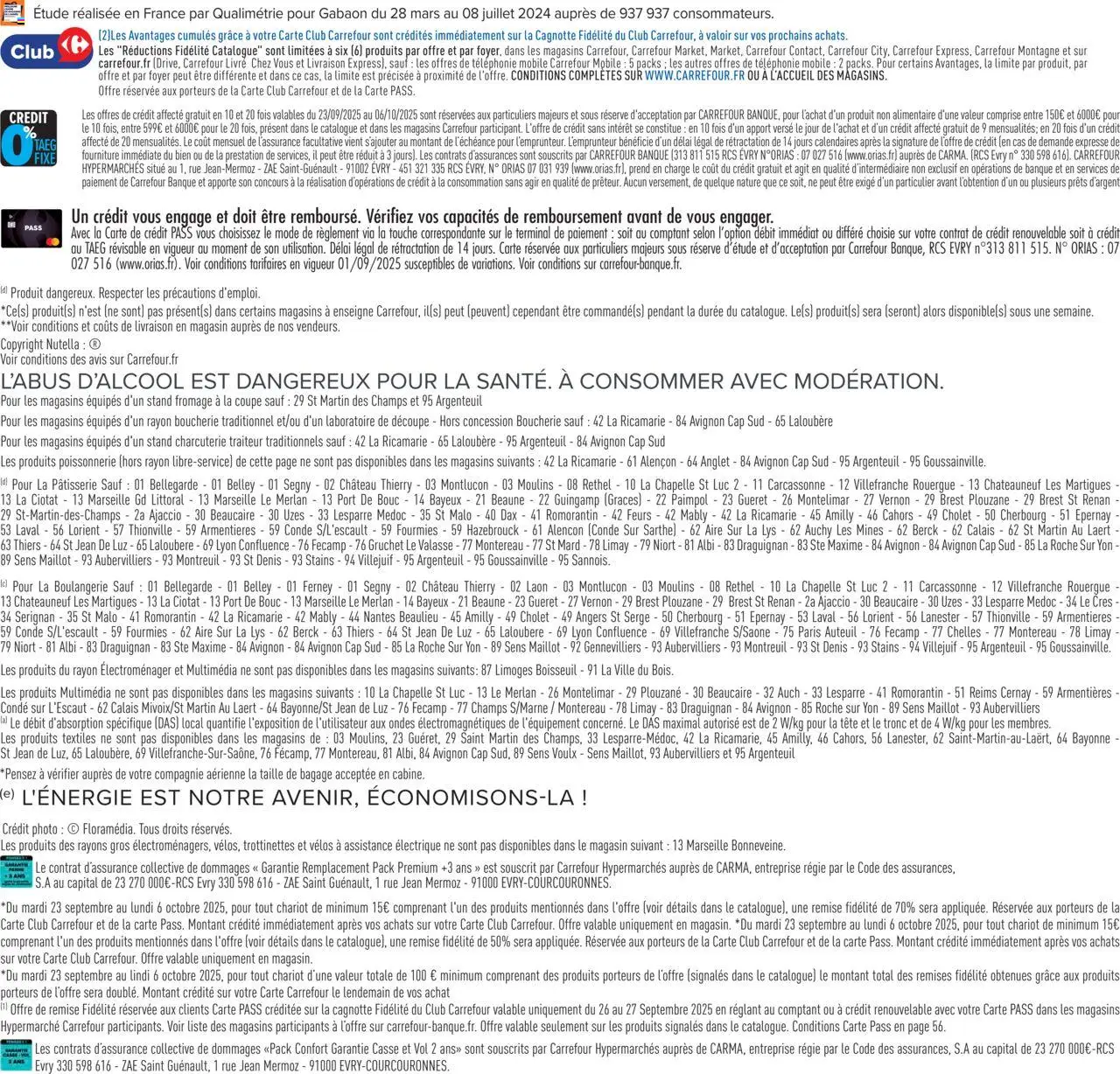  | Page: 104 | Produits: Poissonnerie, Nutella, Fromage, Bagage
