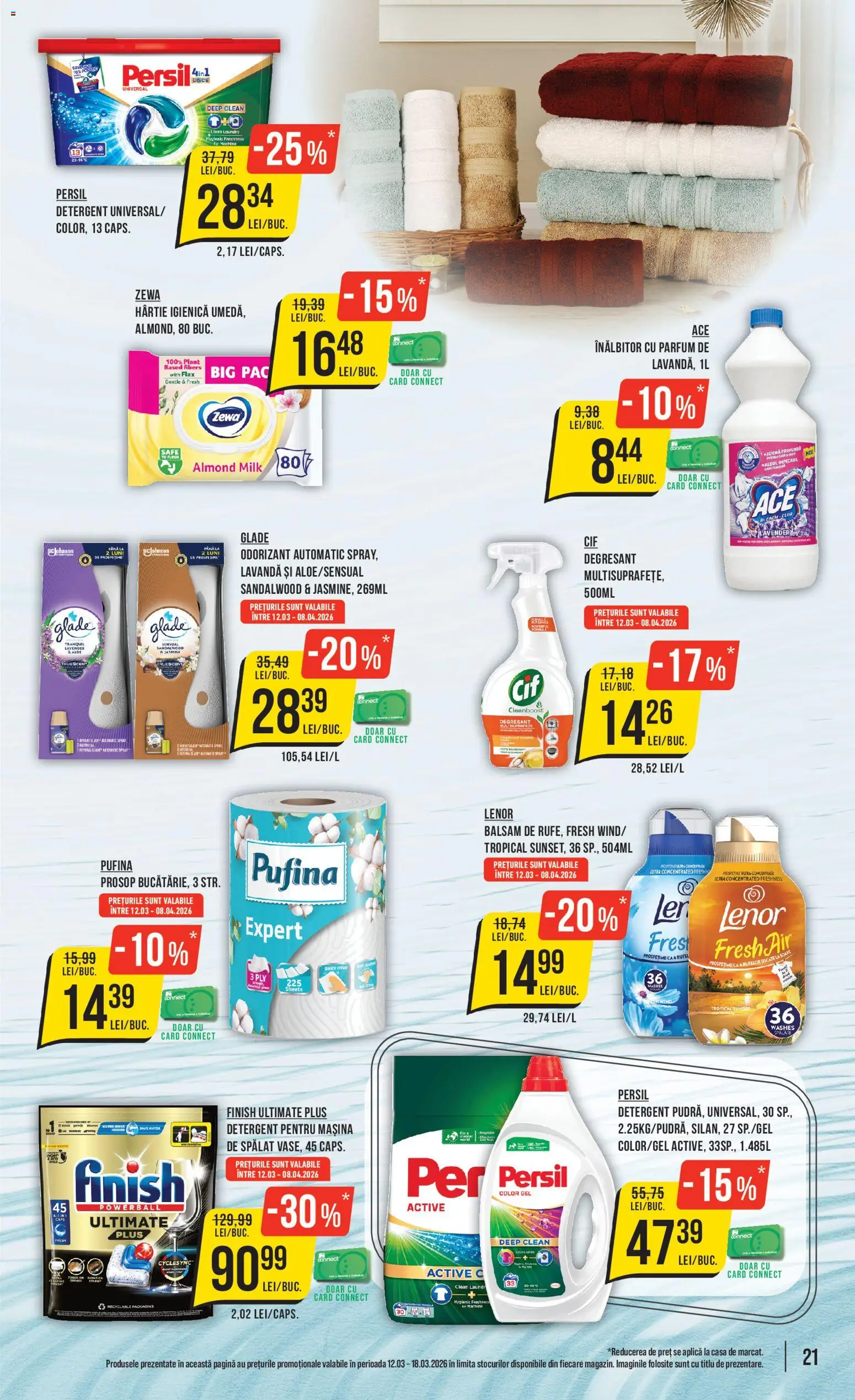 Noul catalog Mega Image – valabil de la 12.03.2026 | Pagină: 21 | Produse: Pomelo, Mașină De Spălat, Balsam, Detergent pentru mașina de spălat