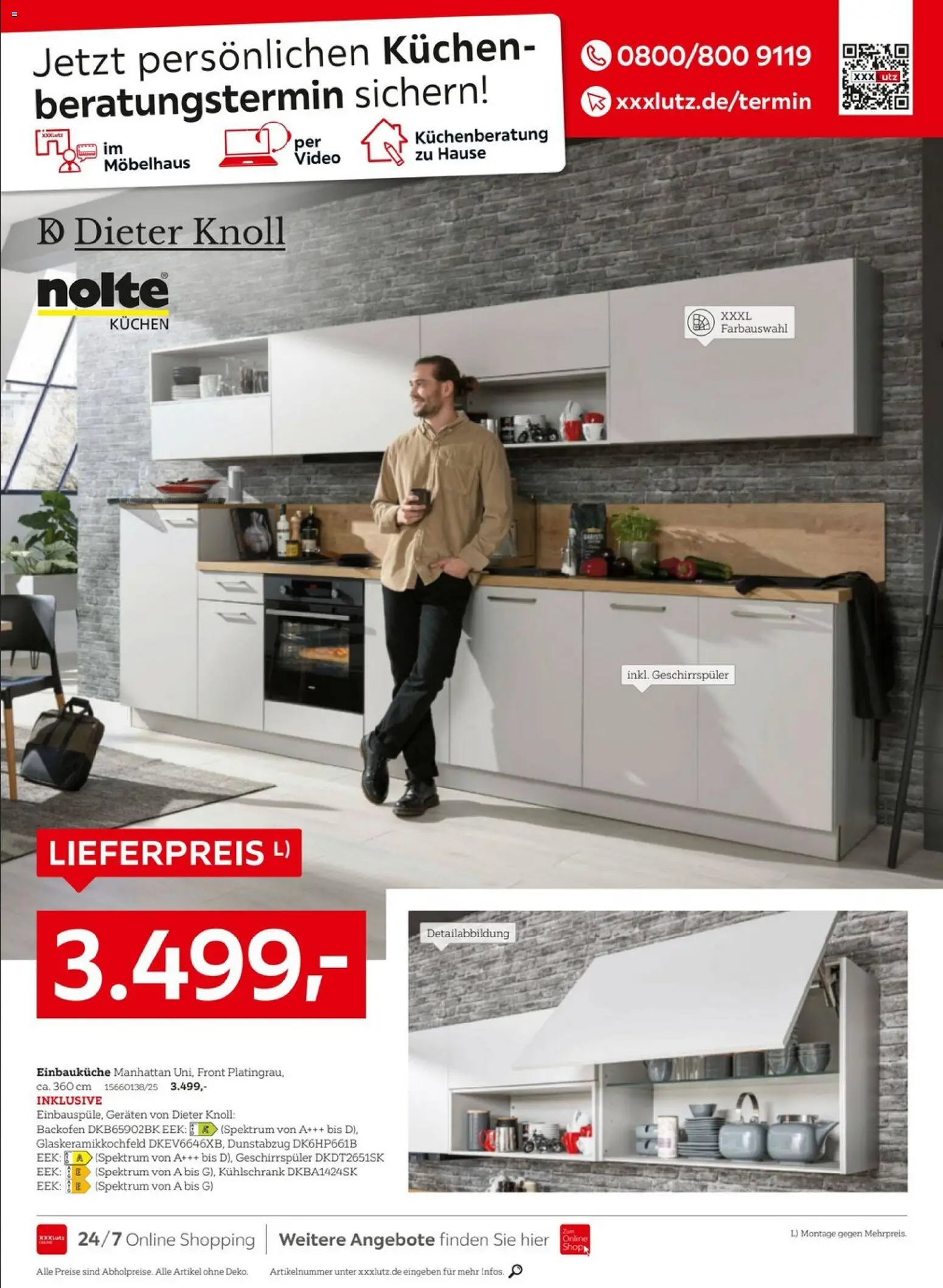 XXXLutz Nr. 1 beim Preis – gültig ab 04.04.2026 | Seite: 22 | Produkte: Backofen, Dunstabzug, Kuchen, Video