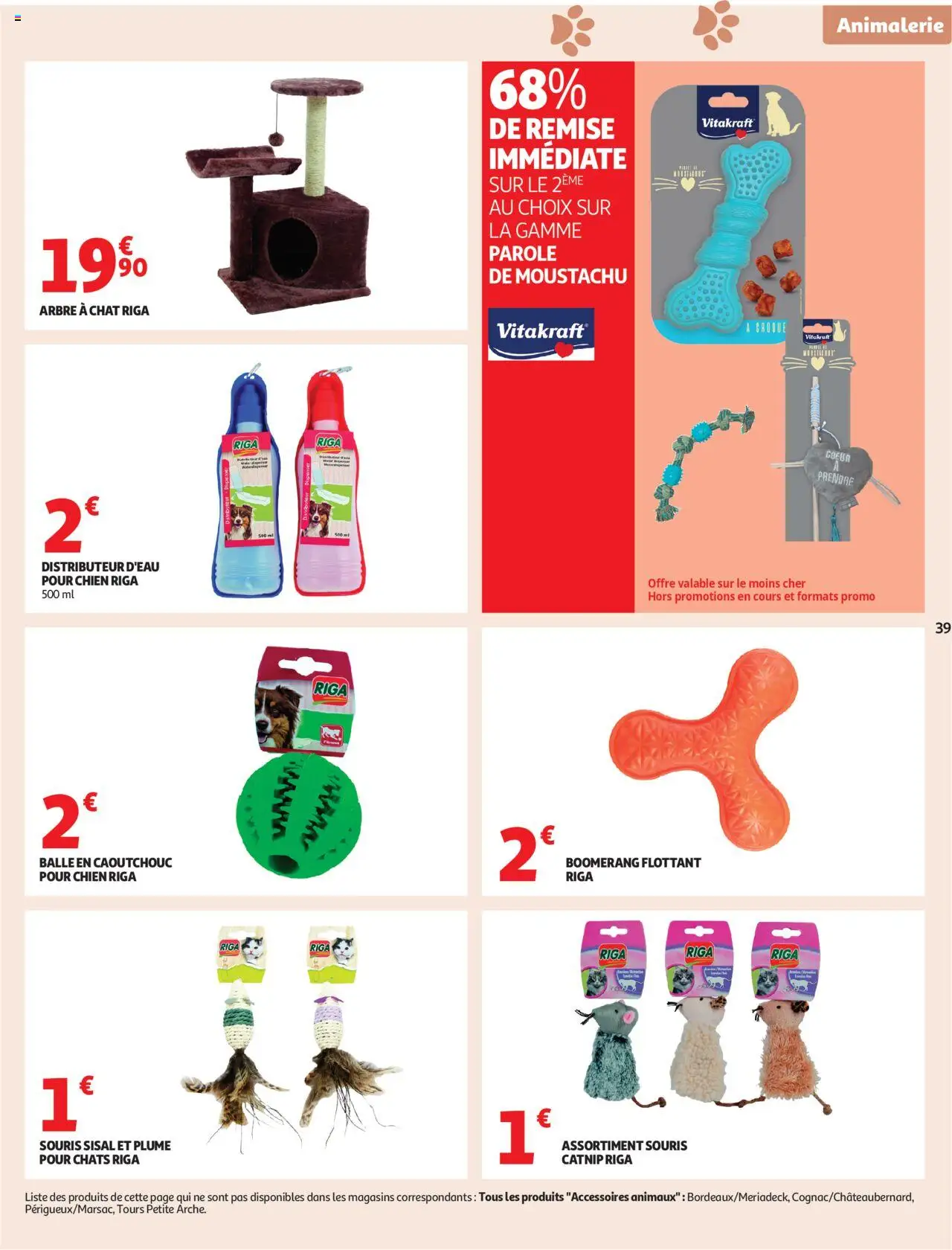  | Page: 39 | Produits: Souris, Arbre à chat, Boomerang