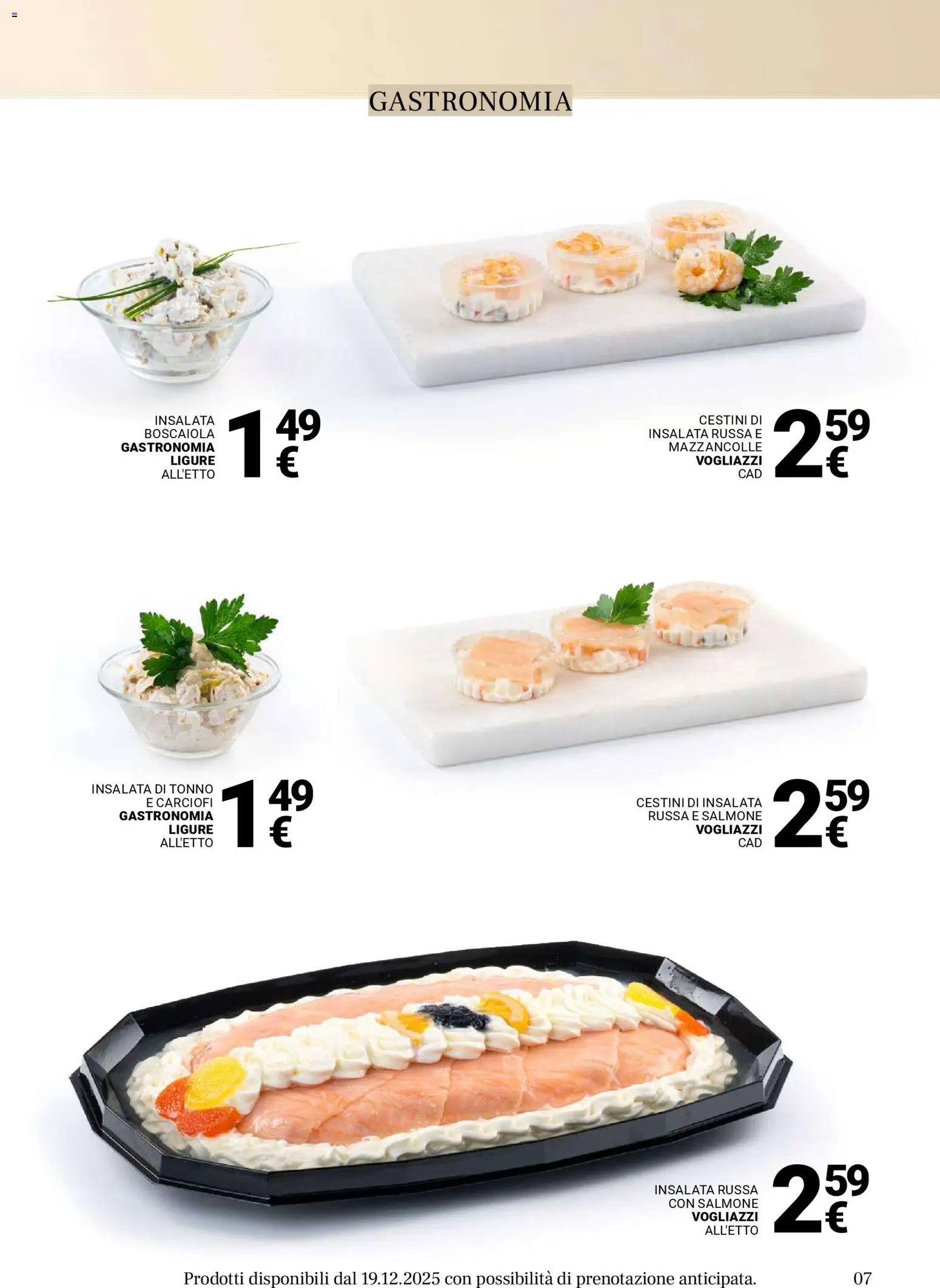 Volantino Gulliver del 17.11.2025 | Pagina: 7 | Prodotti: Salmone, Insalata, Mazzancolle, Tonno