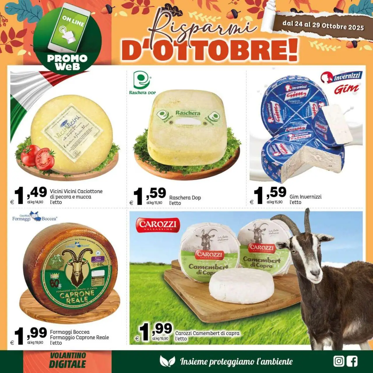 Volantino Elite Supermercati del 24.10.2025 | Pagina: 5 | Prodotti: Formaggio