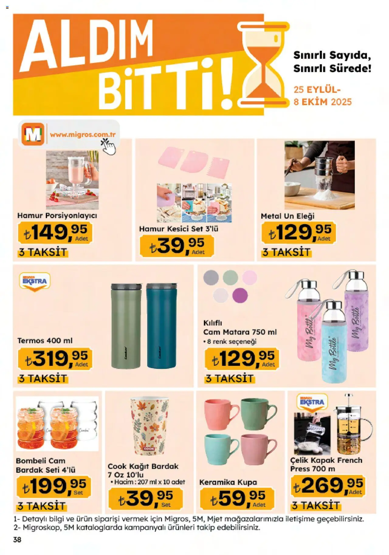 Migros Katalog - 5M Migroskop Dijital - 25.09.2025 tarihinden itibaren geçerlidir | Sayfa: 128 | Ürünler: Zselatin, Termos, Kesici