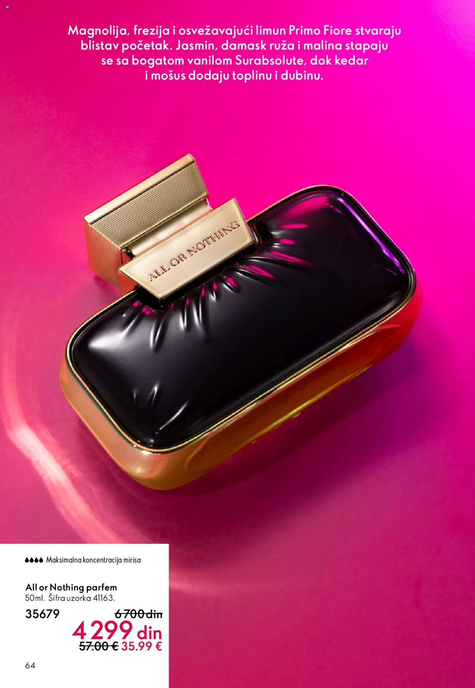 Oriflame katalog - važi od 22.04.2026 | Strana: 64 | Proizvode: Parfem, Malina, Limun