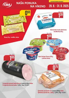 Sintra víkendová ponuka - náhľad platný od 28.08.2025
