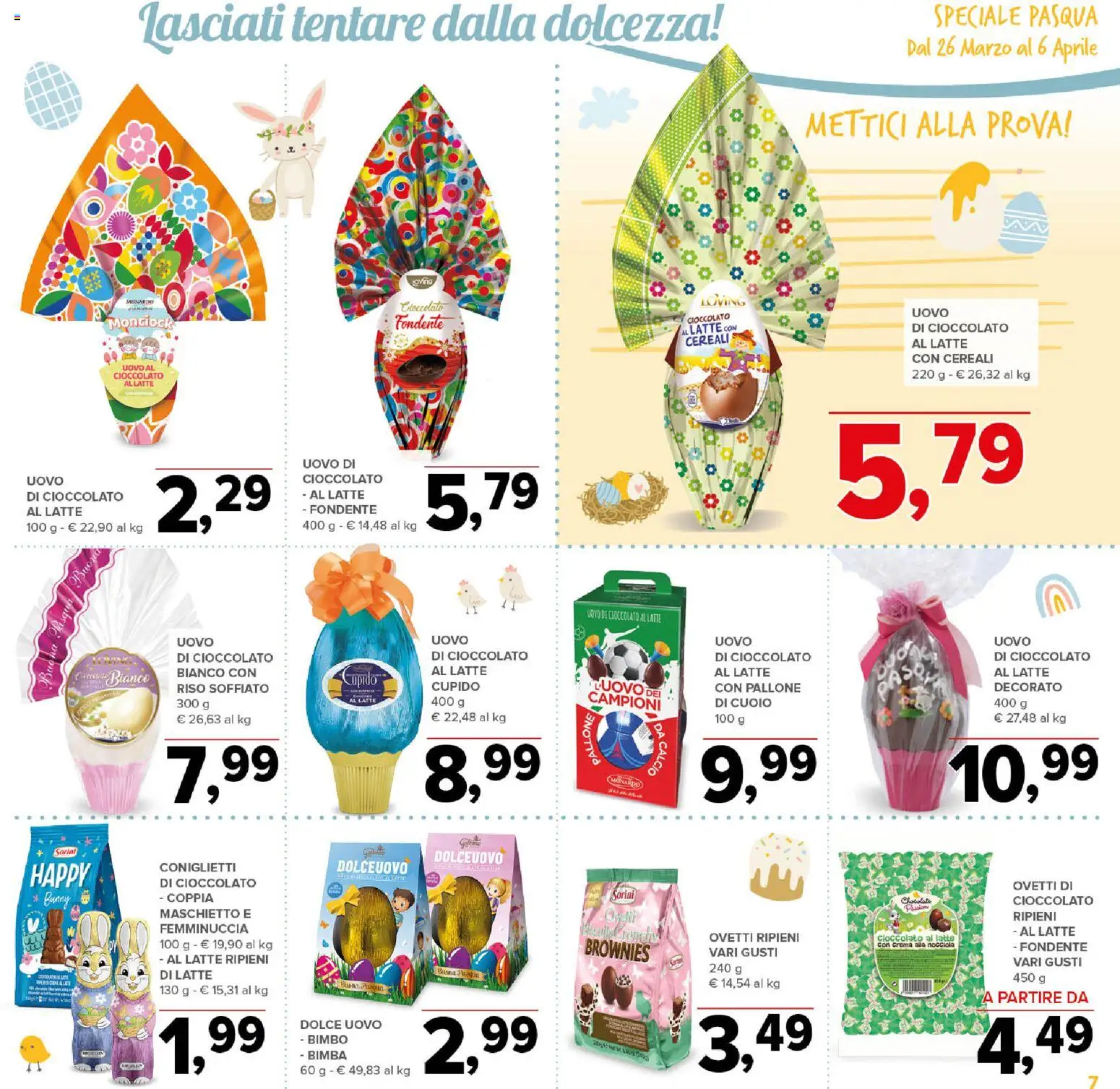 Volantino Todis del 26.03.2026 | Pagina: 7 | Prodotti: Riso, Cereali, Latte, Pallone