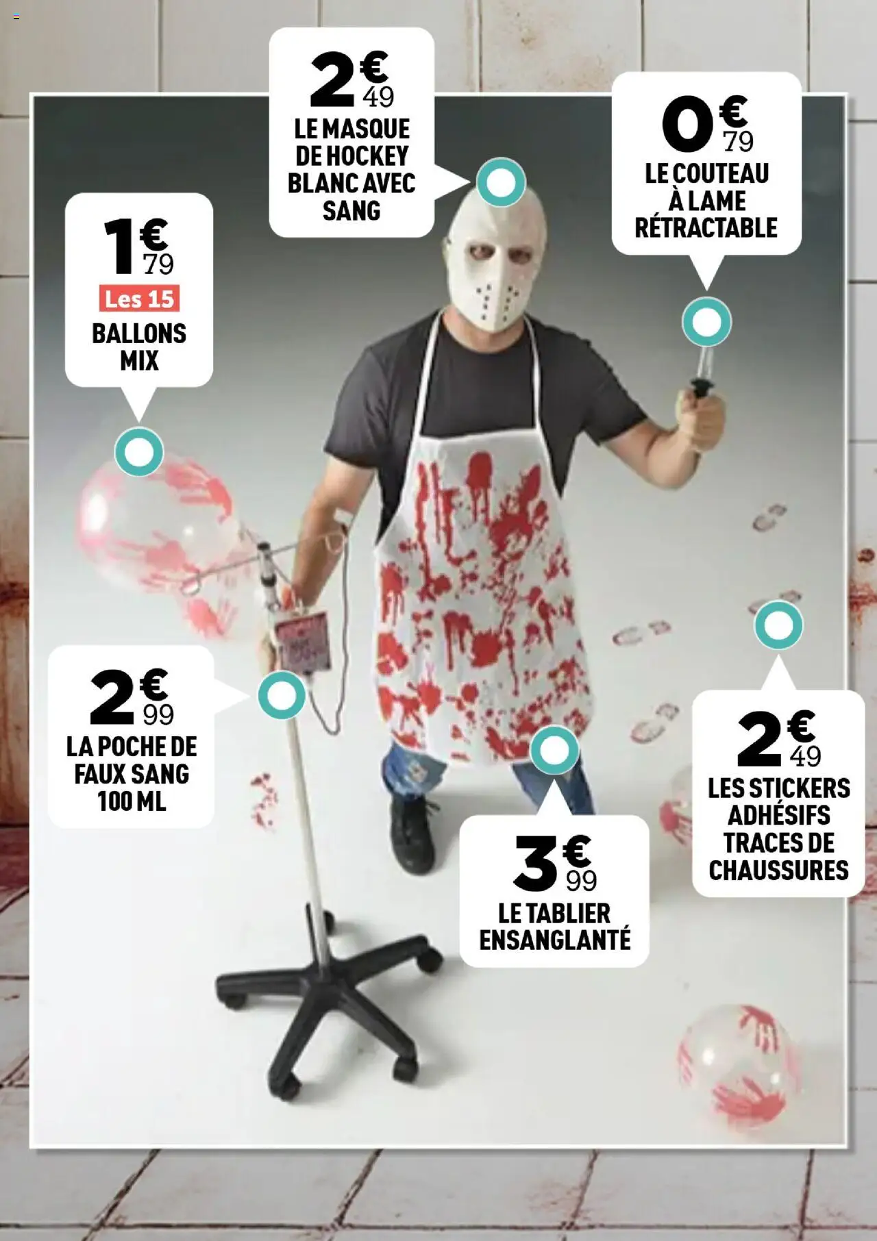{H1} | Page: 54 | Produits: Couteau, Tablier, Masque