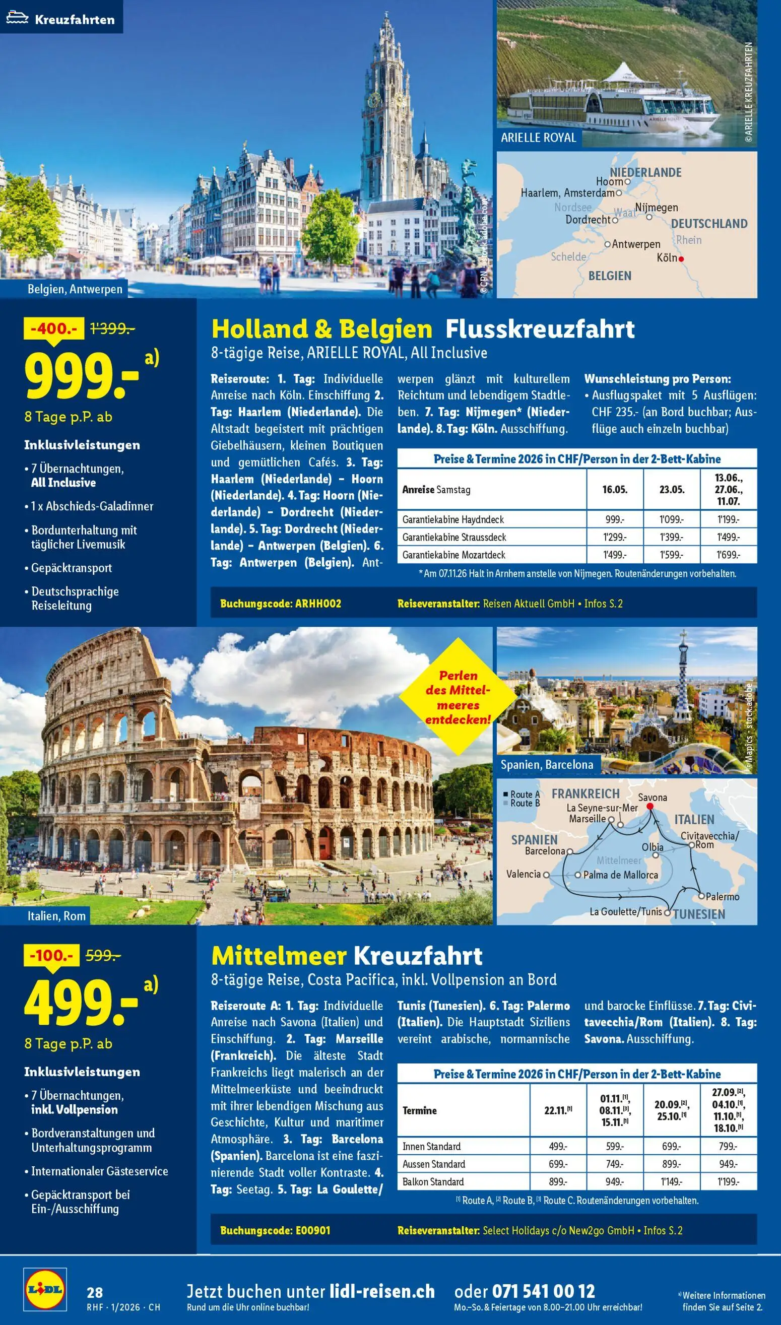 Lidl Aktionen Reisen Januar – gültig ab 29.12.2025 | Seite: 28 | Produkte: Uhr