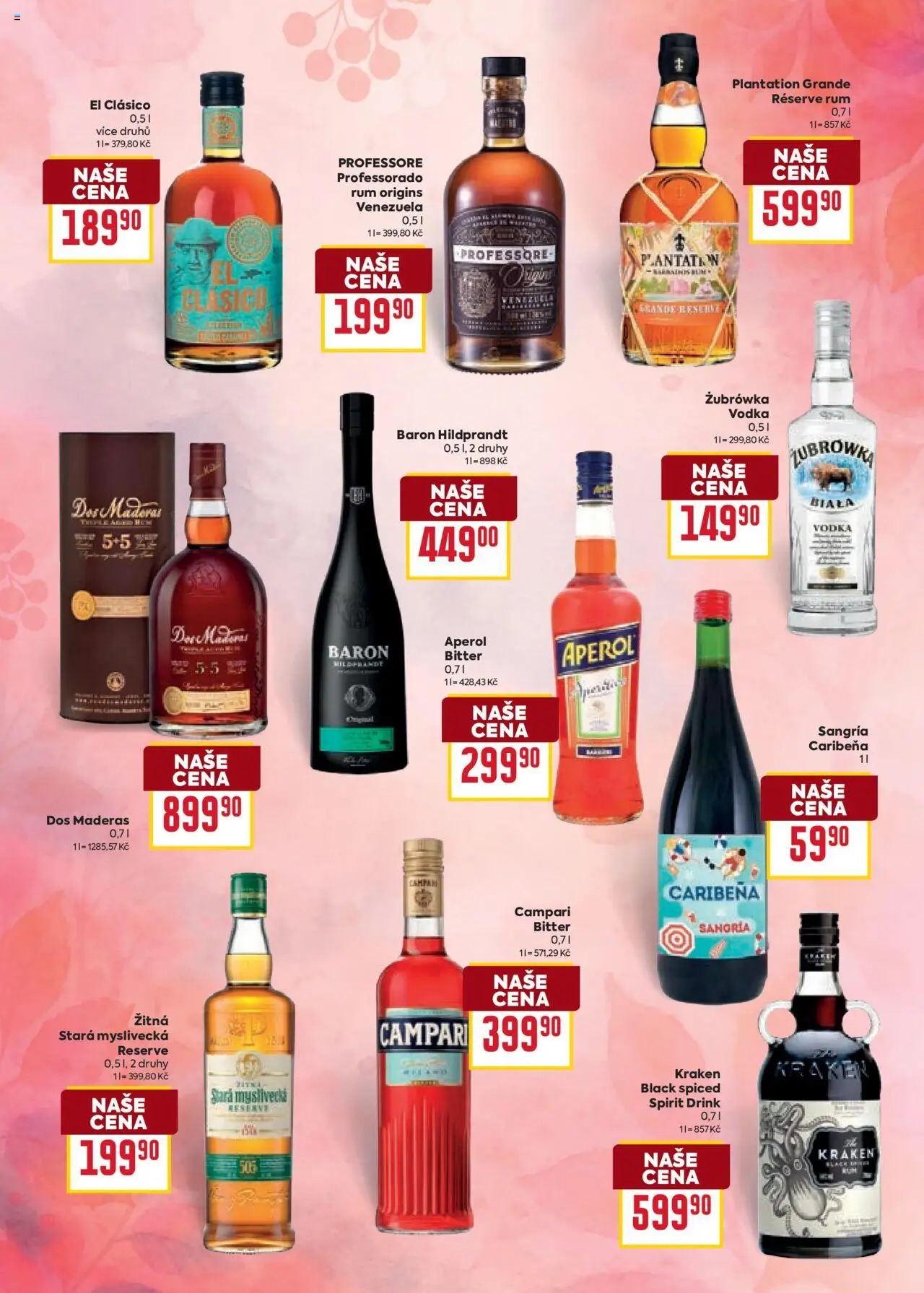 Billa katalog - Podzimní nápoje 2 od 01.10.2025 | Strana: 16 | Produkty: Sangria, Vodka, Aperol, Zubrowka