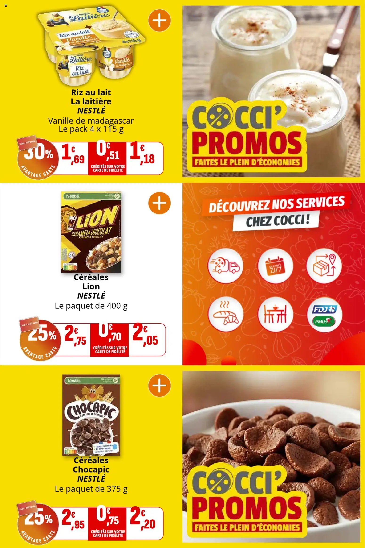 {H1} | Page: 16 | Produits: Chocapic, Lait, Riz, Céréales