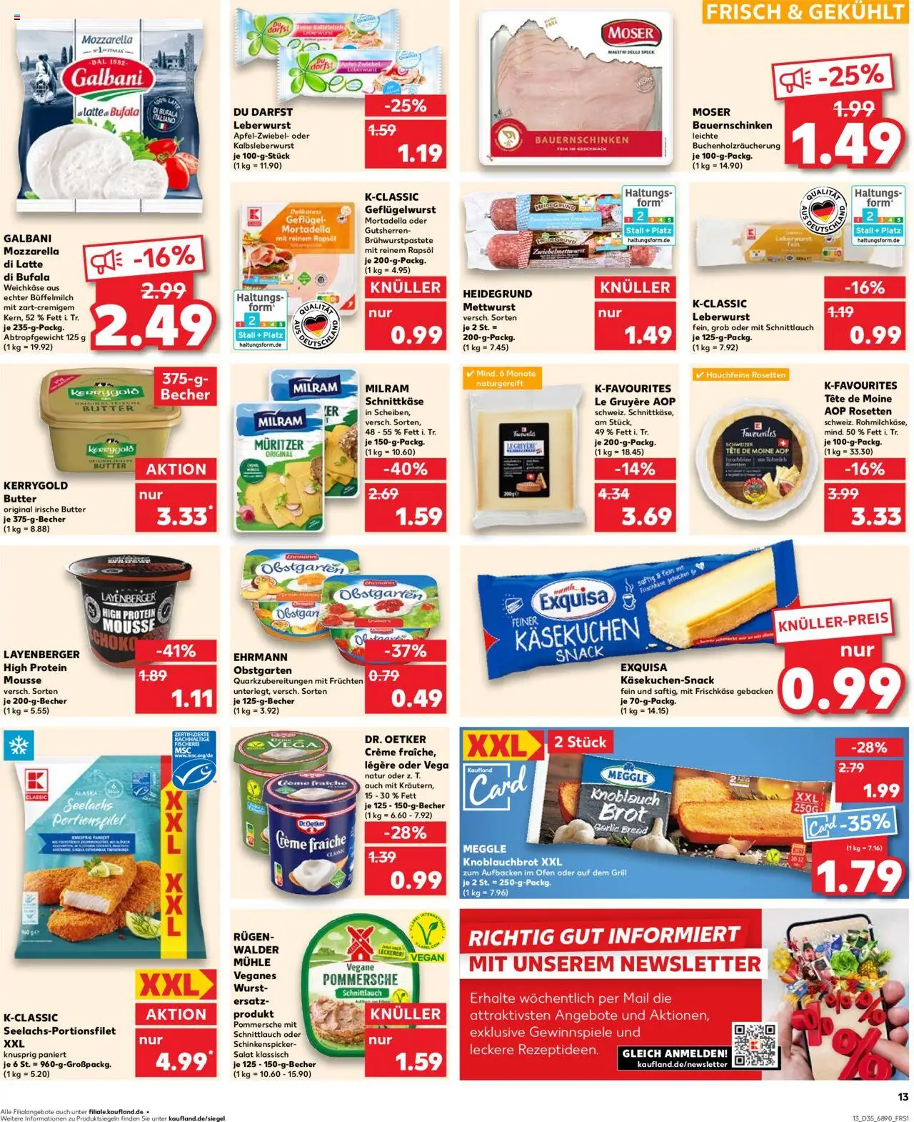 Kaufland prospekt Bremen	 - gültig ab dem 28.08.2025 | Seite: 13 | Produkte: Äpfel, Creme, Frischkase, Kerrygold butter