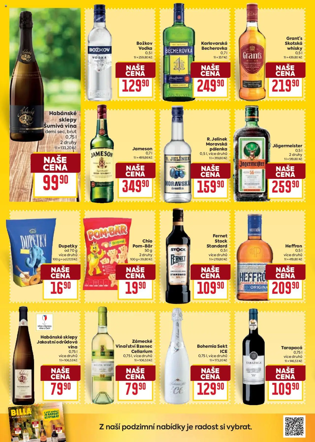 Billa Velký leták od 08.10.2025 | Strana: 32 | Produkty: Bohemia sekt, Whisky, Becherovka, Jelínek