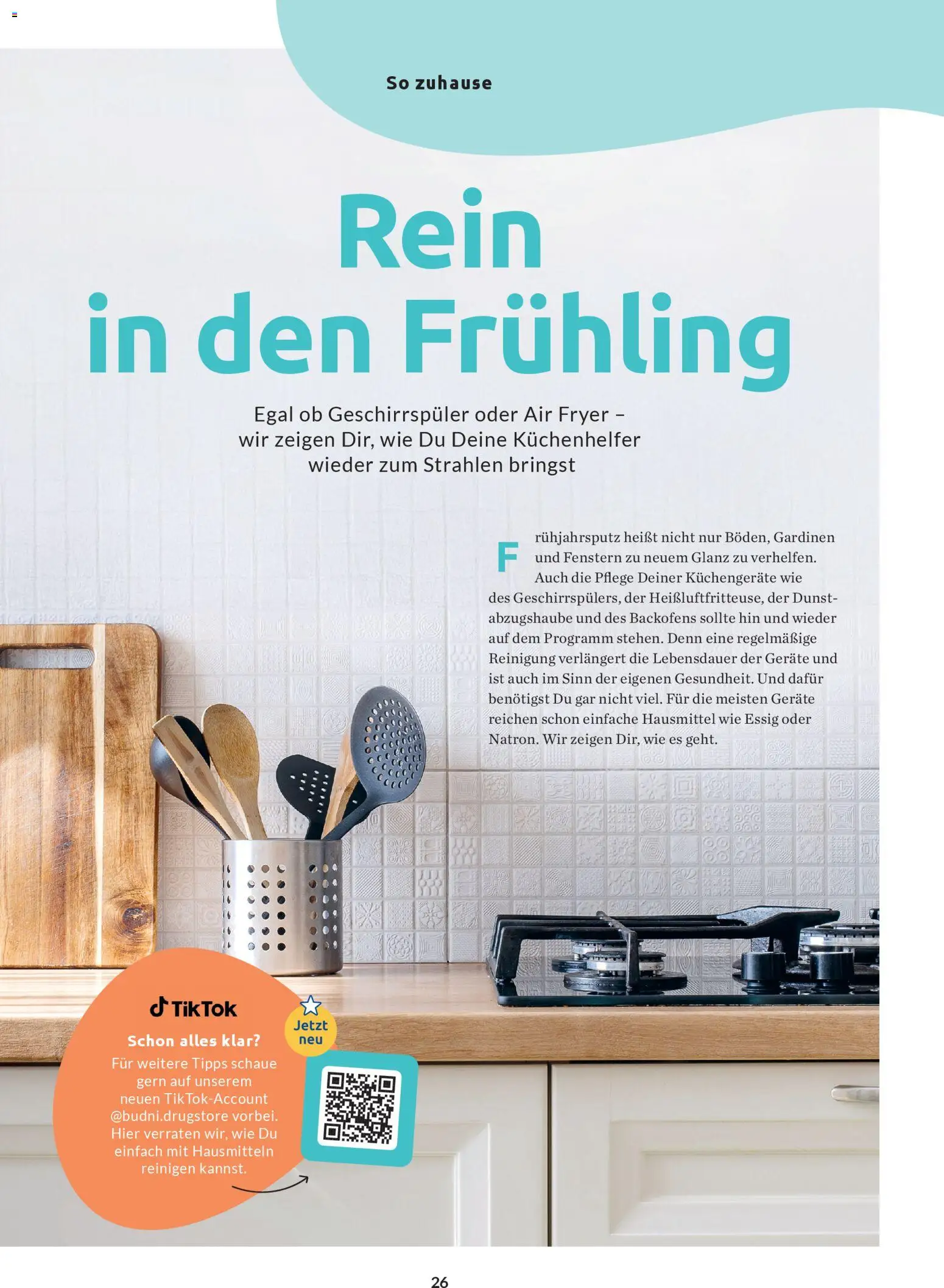Budni Perle Magazin 02/26 – gültig ab 25.02.2026 | Seite: 26 | Produkte: Geschirrspüler, Essig