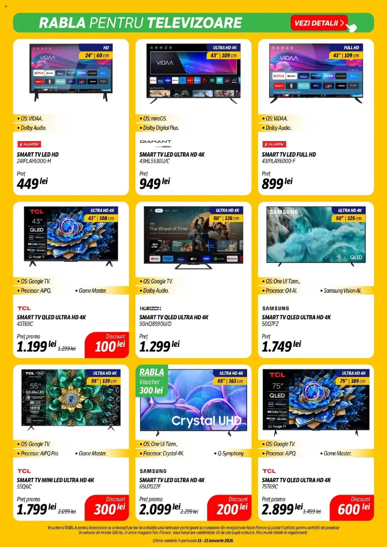 Noul catalog Flanco – valabil de la 15.01.2026 | Pagină: 11 | Produse: Televizor, Top, Babak