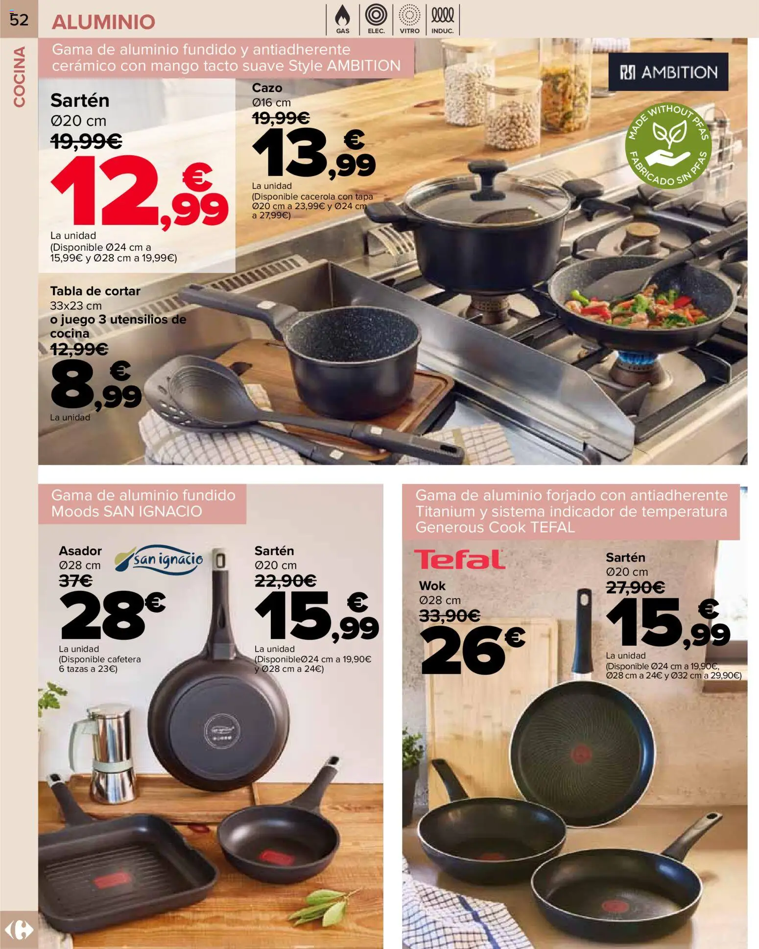 Carrefour folleto │ válido desde el 09.01.2026 | Página: 52 | Productos: Tabla de cortar, Cocina, Cafetera, Ρούτερ