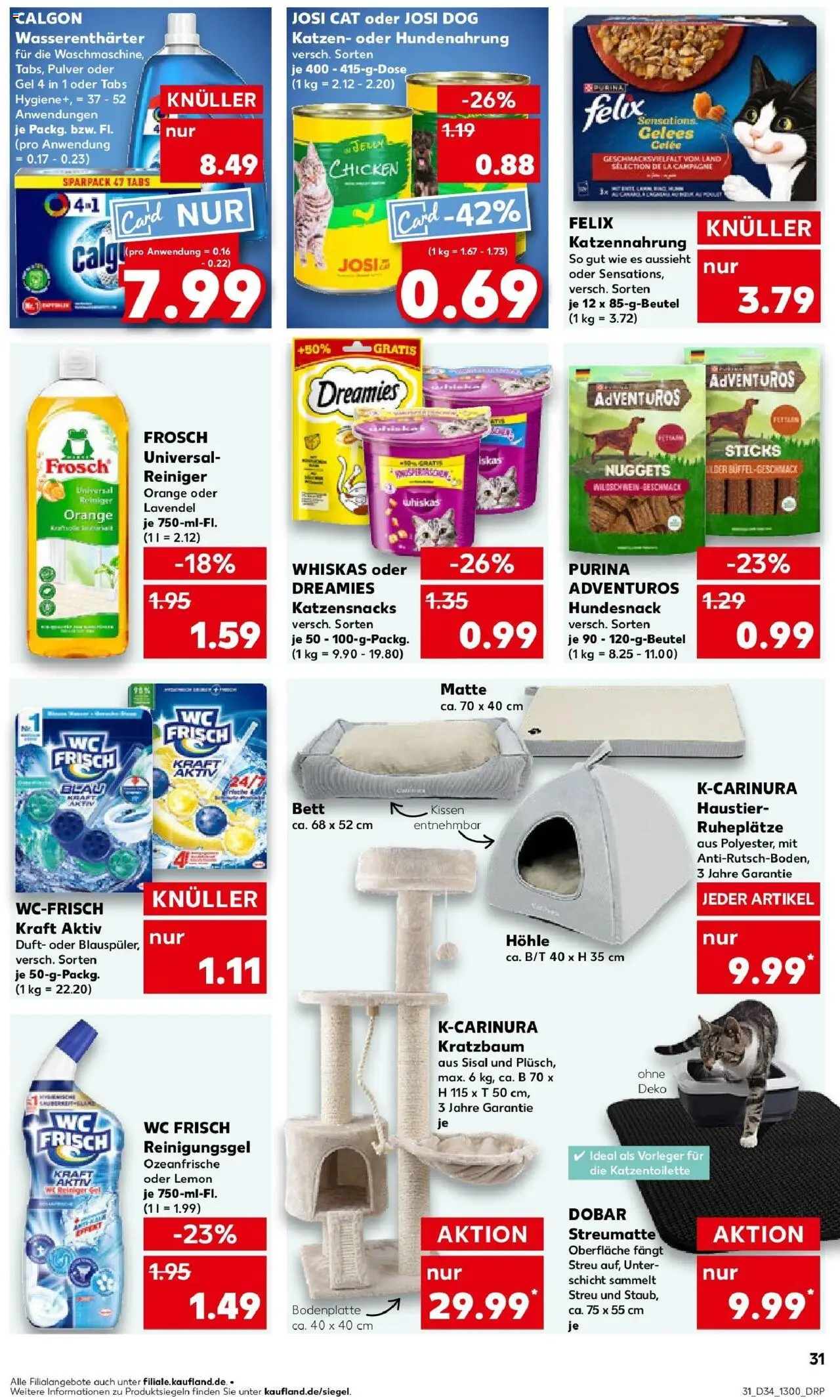 Kaufland prospekt Pulheim	 - gültig ab dem 21.08.2025 | Seite: 31 | Produkte: Kissen, Wc frisch, Lavendel, Whiskas