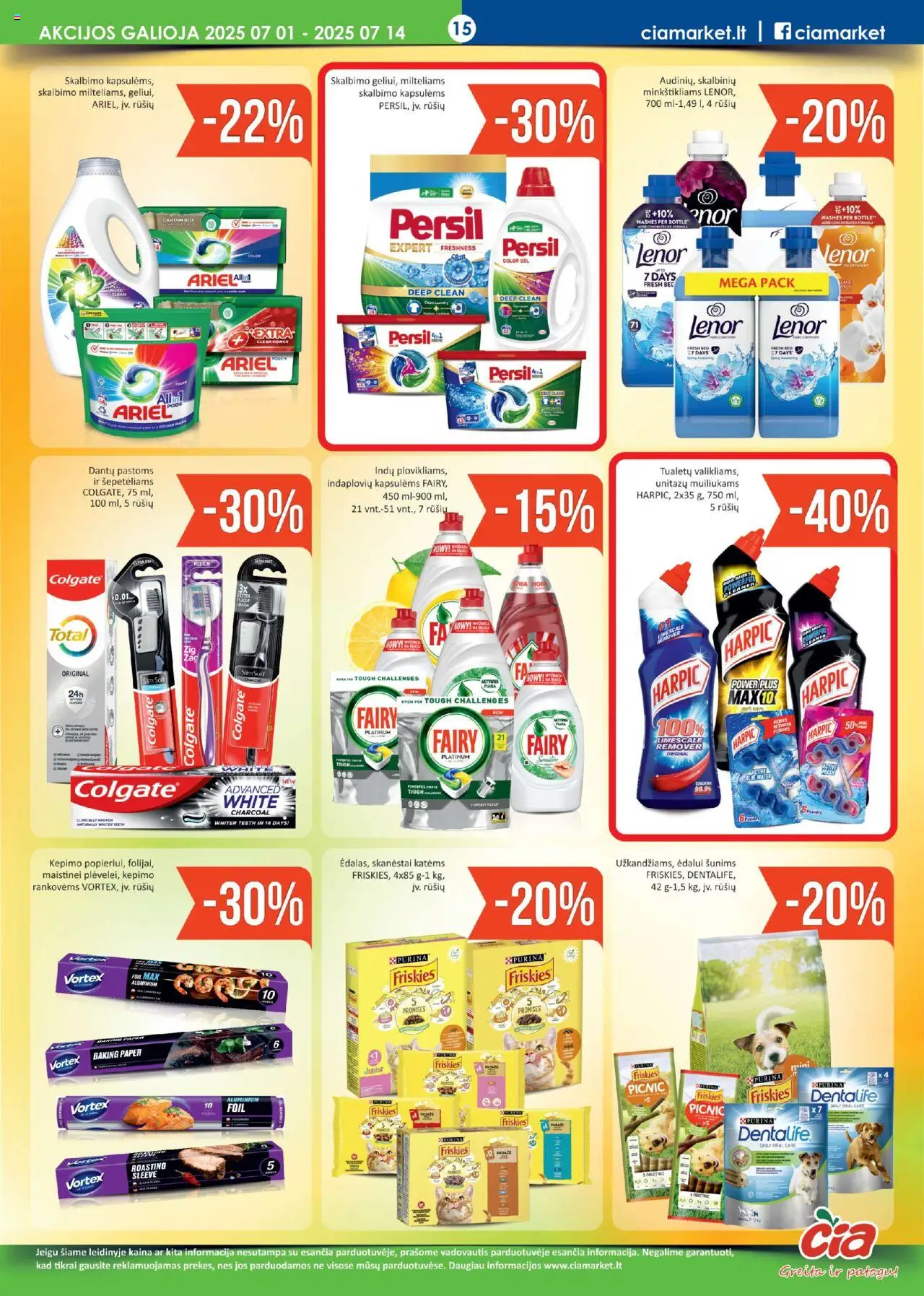 ČIA MARKET leidinys│galioja nuo 01.07.2025 | Puslapis: 15