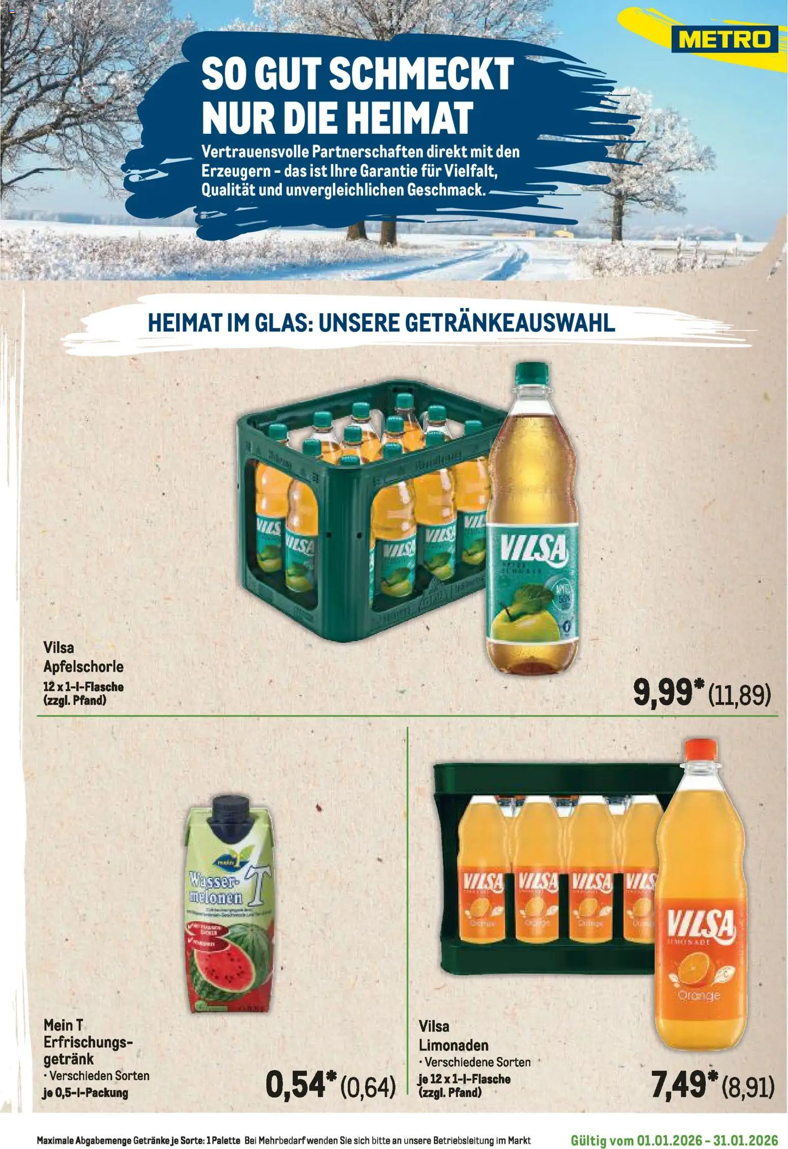 Metro  Regionaler Flyer – gültig ab 01.01.2026 | Seite: 43 | Produkte: Wasser
