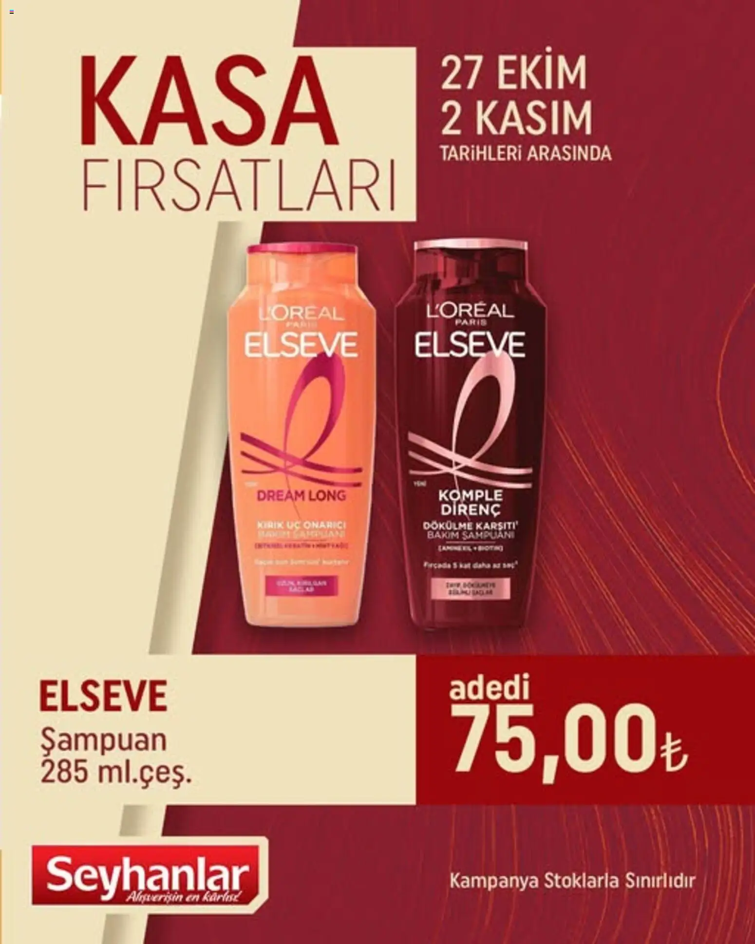 Seyhanlar Market Kasa Fırsatları - 27.10.2025 tarihinden itibaren geçerlidir | Sayfa: 2 | Ürünler: Şampuan, Kasa