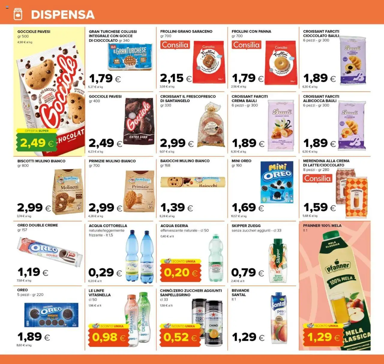 Volantino Tigre del 21.08.2025 | Pagina: 14 | Prodotti: Cioccolato, Olio, Pesca, Croissant