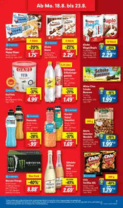 Lidl Prospekt Uffenheim	 - gültig ab dem 18.08.2025 | Seite: 9 | Produkte: Mandeln, Kinder riegel, Monster, Granini