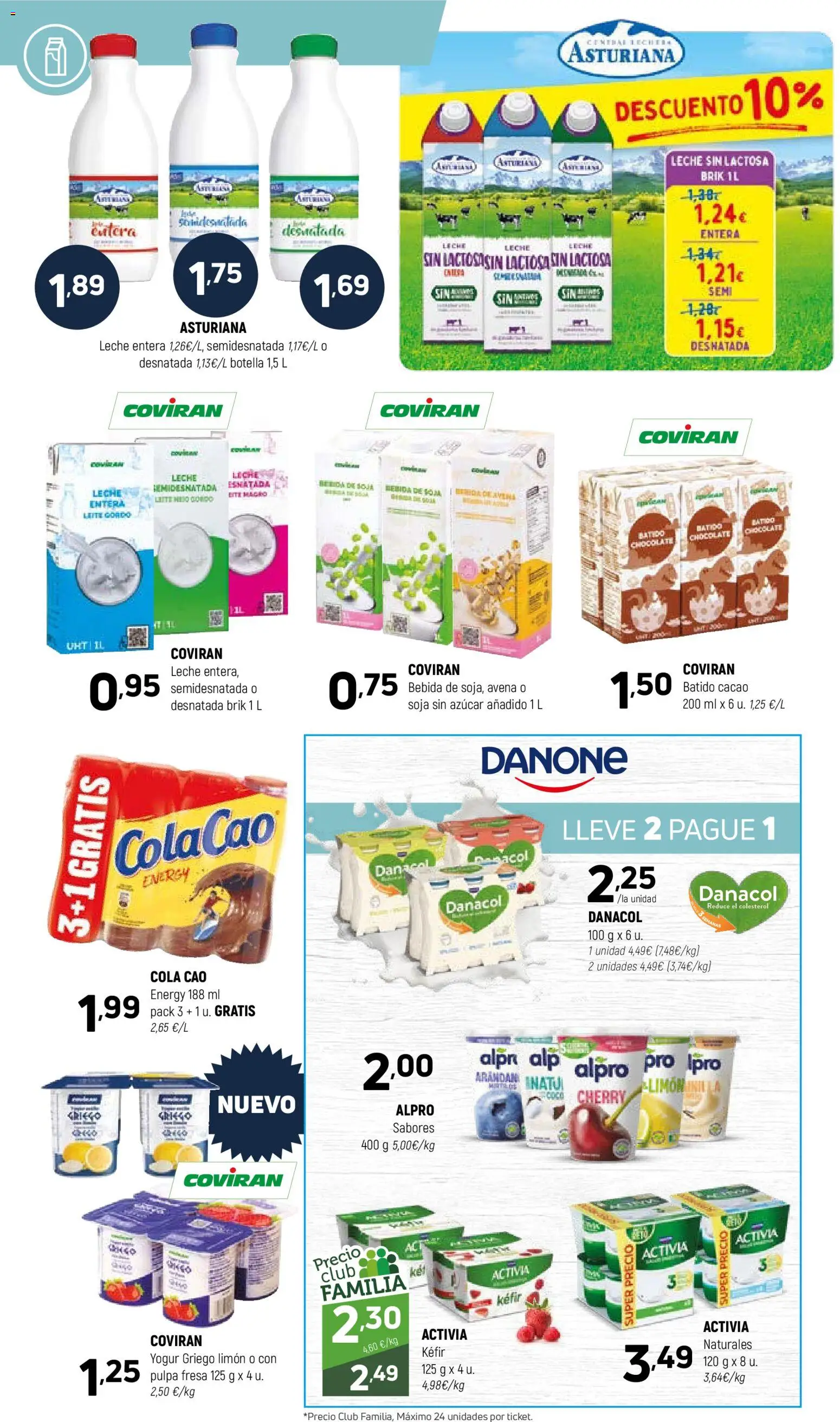 Coviran - Paisvasco │ válido desde el 07.04.2026 | Página: 6 | Productos: Leche sin lactosa, Leche entera, Leche, Yogur